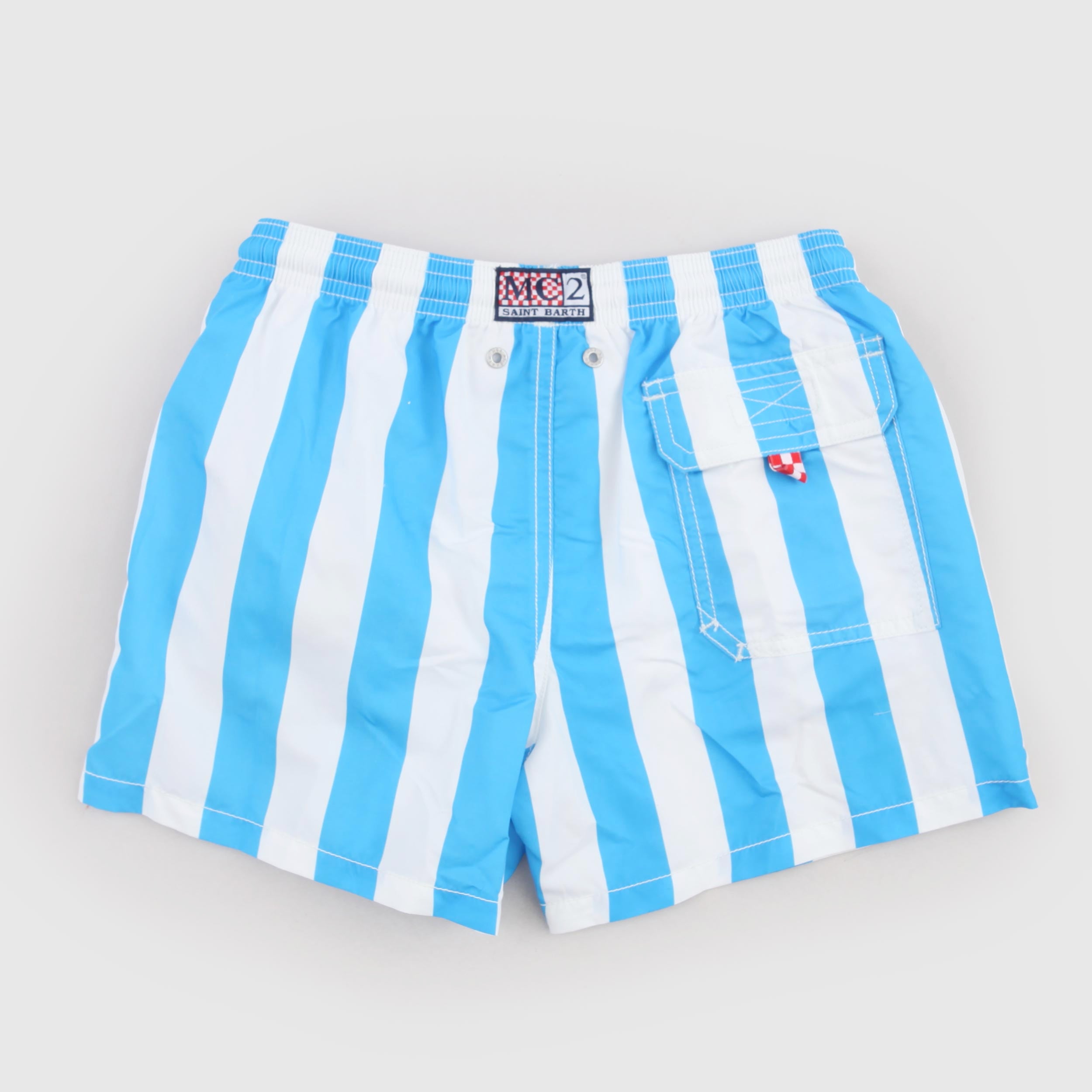 Costume Bicolore con Logo Napoli Firmato MC2 SAINT BARTH