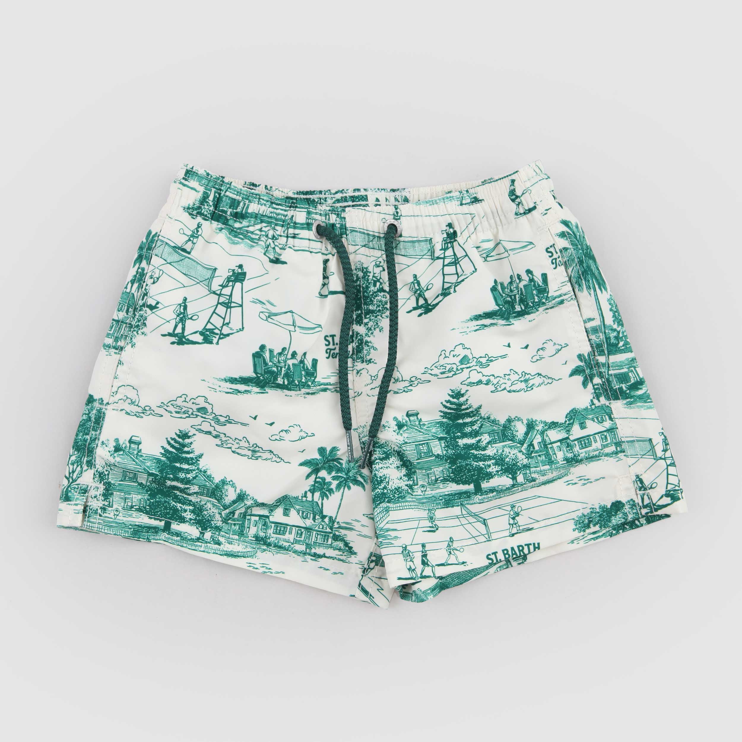 Costume Verde con Chiusura a Strappo Firmato MC2 SAINT BARTH