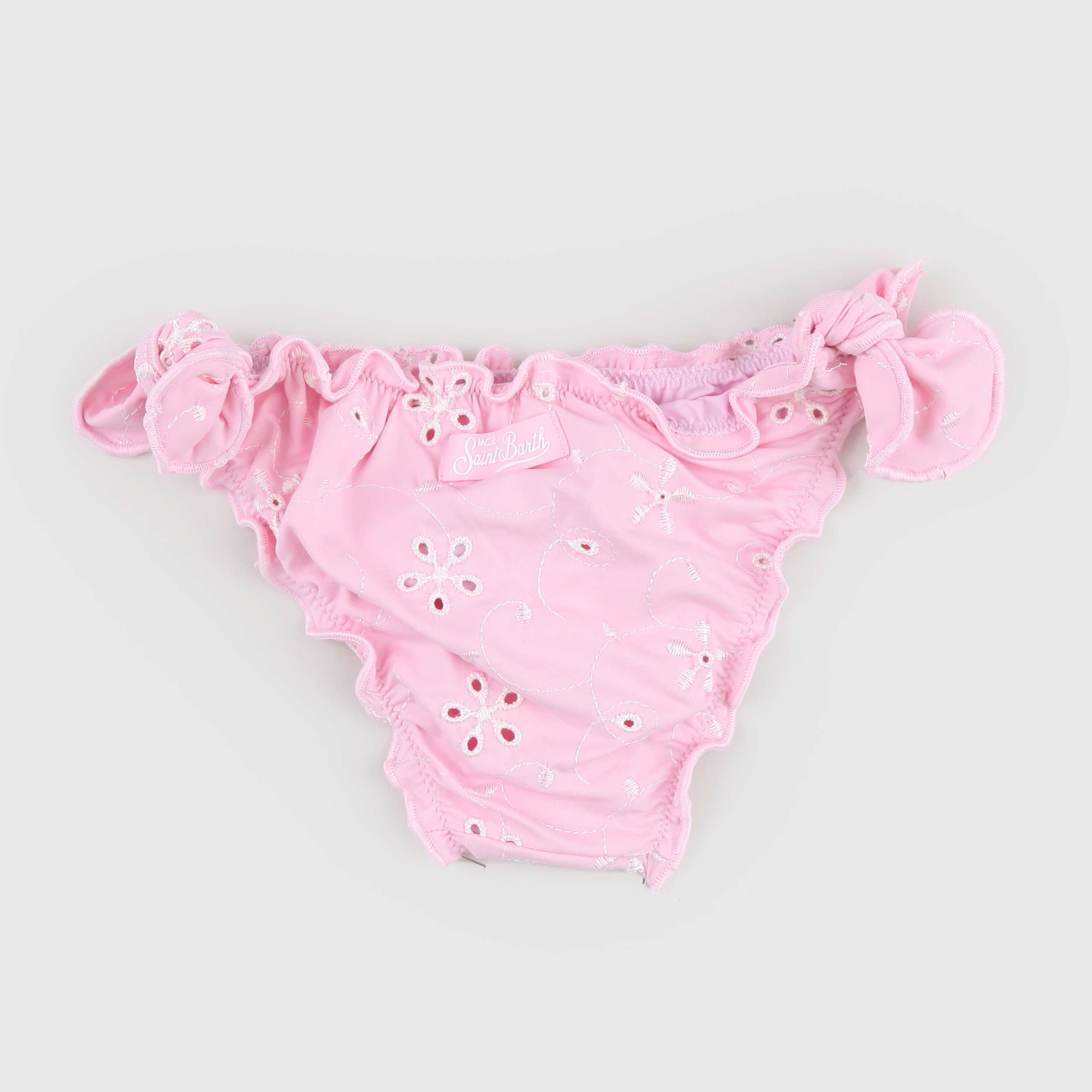 Slip Rosa in Tessuto Sangallo Firmato MC2 SAINT BARTH