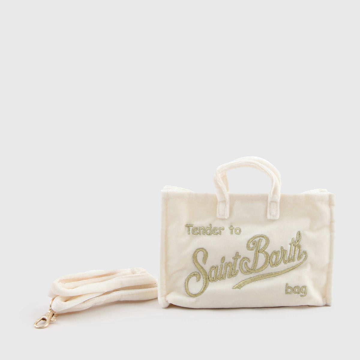 Phone Bag in Velluto Panna per Ragazza MC2 SAINT BARTH