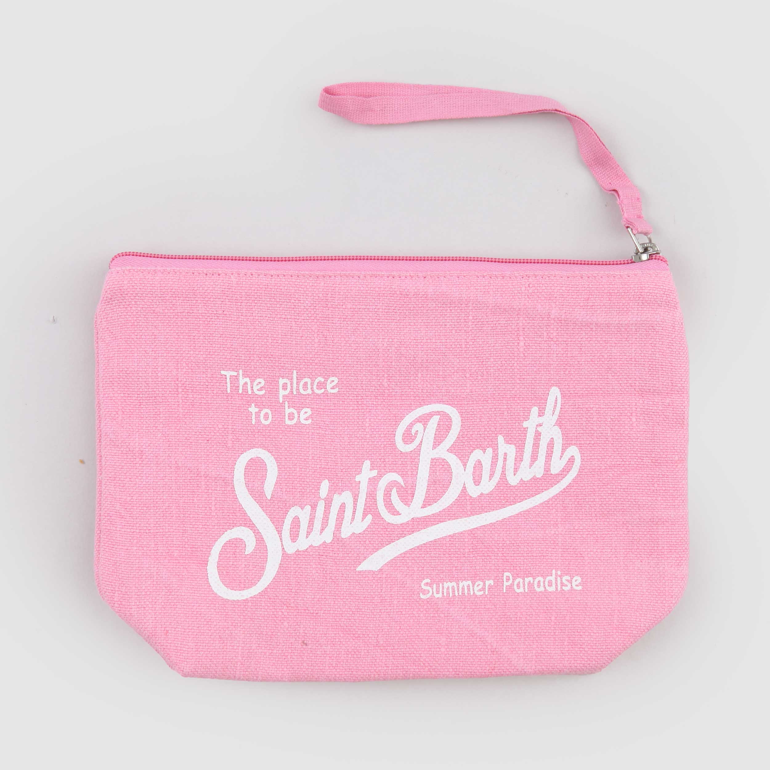 Pochette Aline Rosa con Scritta Logo Firmata MC2 SAINT BARTH