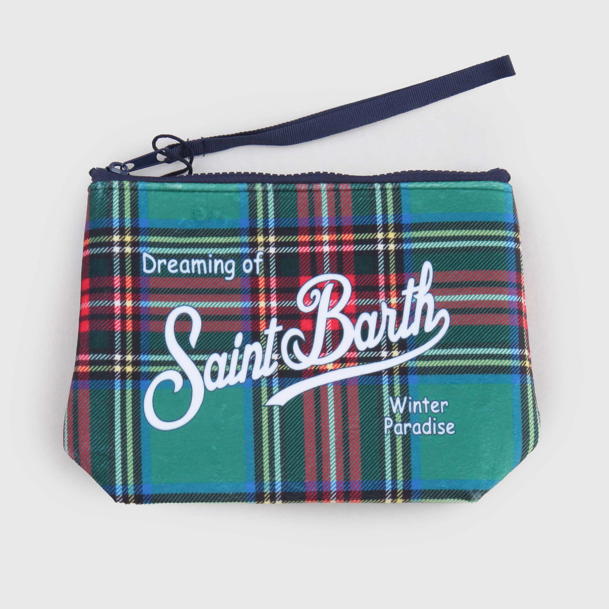 Aline clutch bag with Scottish pattern for Girl MC2 SAINT BARTH
