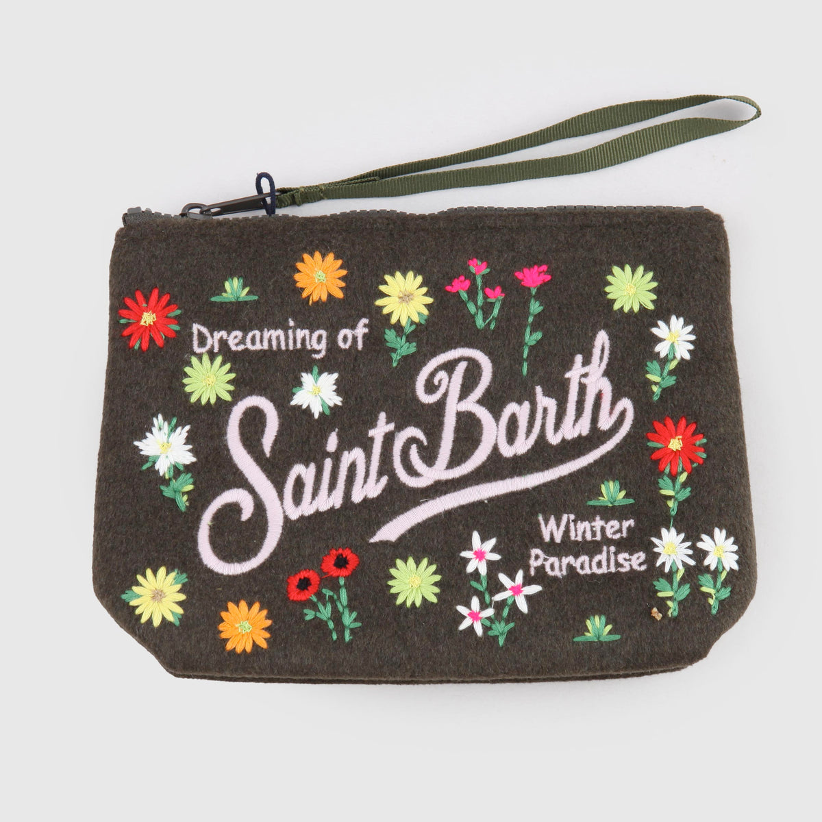 Pochette Aline in Feltro Verde con Ricami per Ragazza MC2 SAINT BARTH