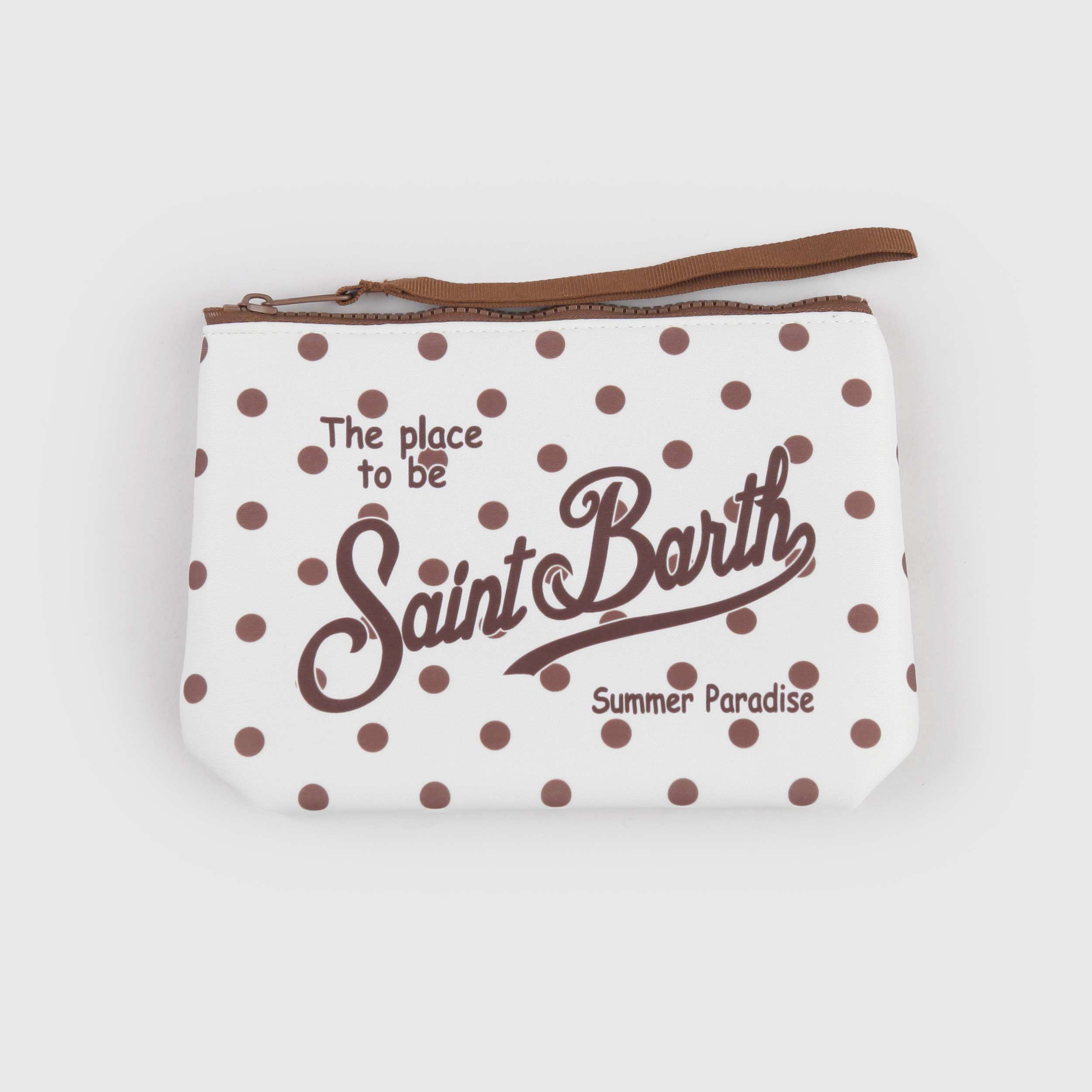 Pochette Beige Fantasia a Pois Firmata MC2 SAINT BARTH