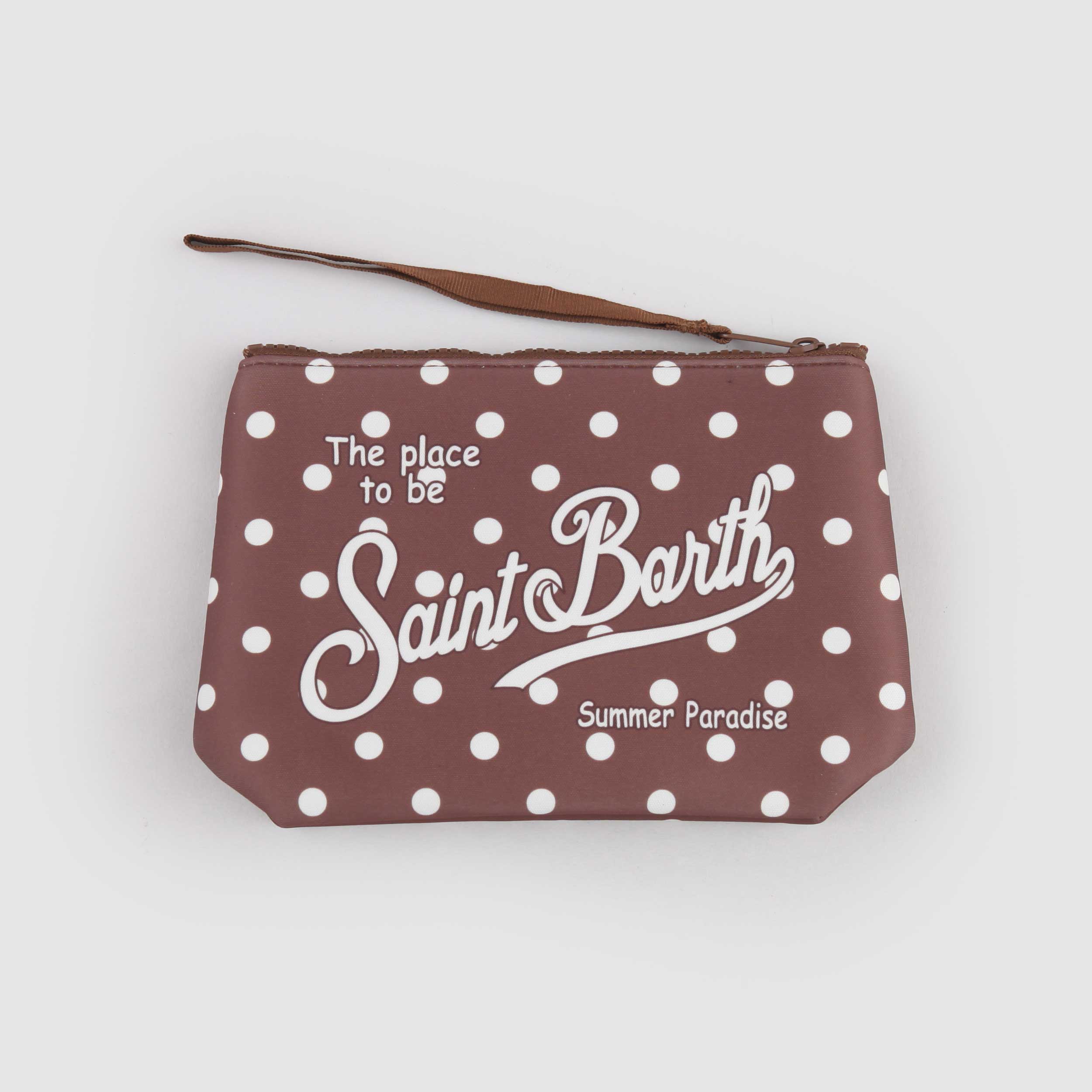 Pochette Fantasia Marrone a Pois Firmata MC2 SAINT BARTH