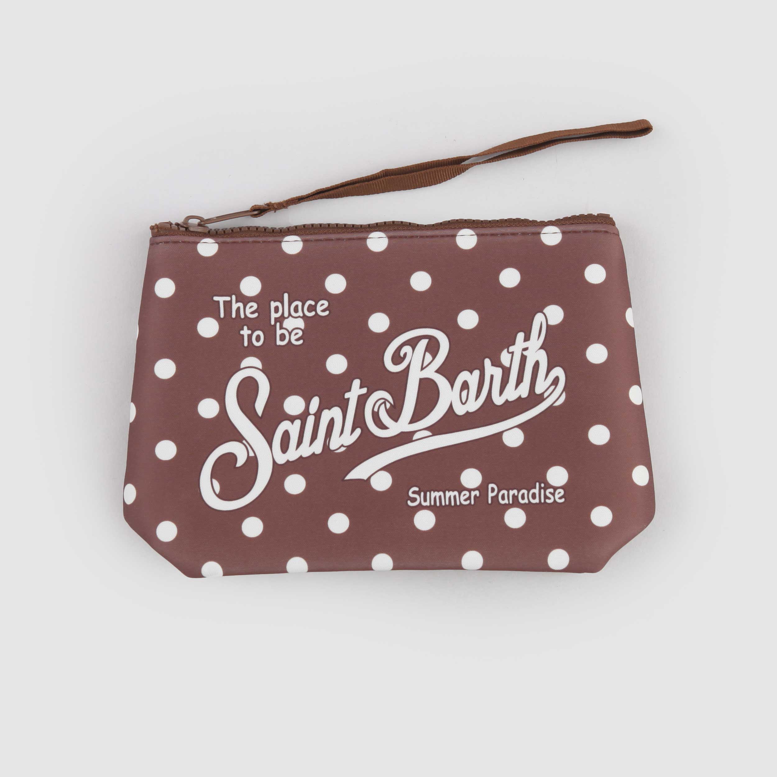 Pochette Fantasia Marrone a Pois Firmata MC2 SAINT BARTH