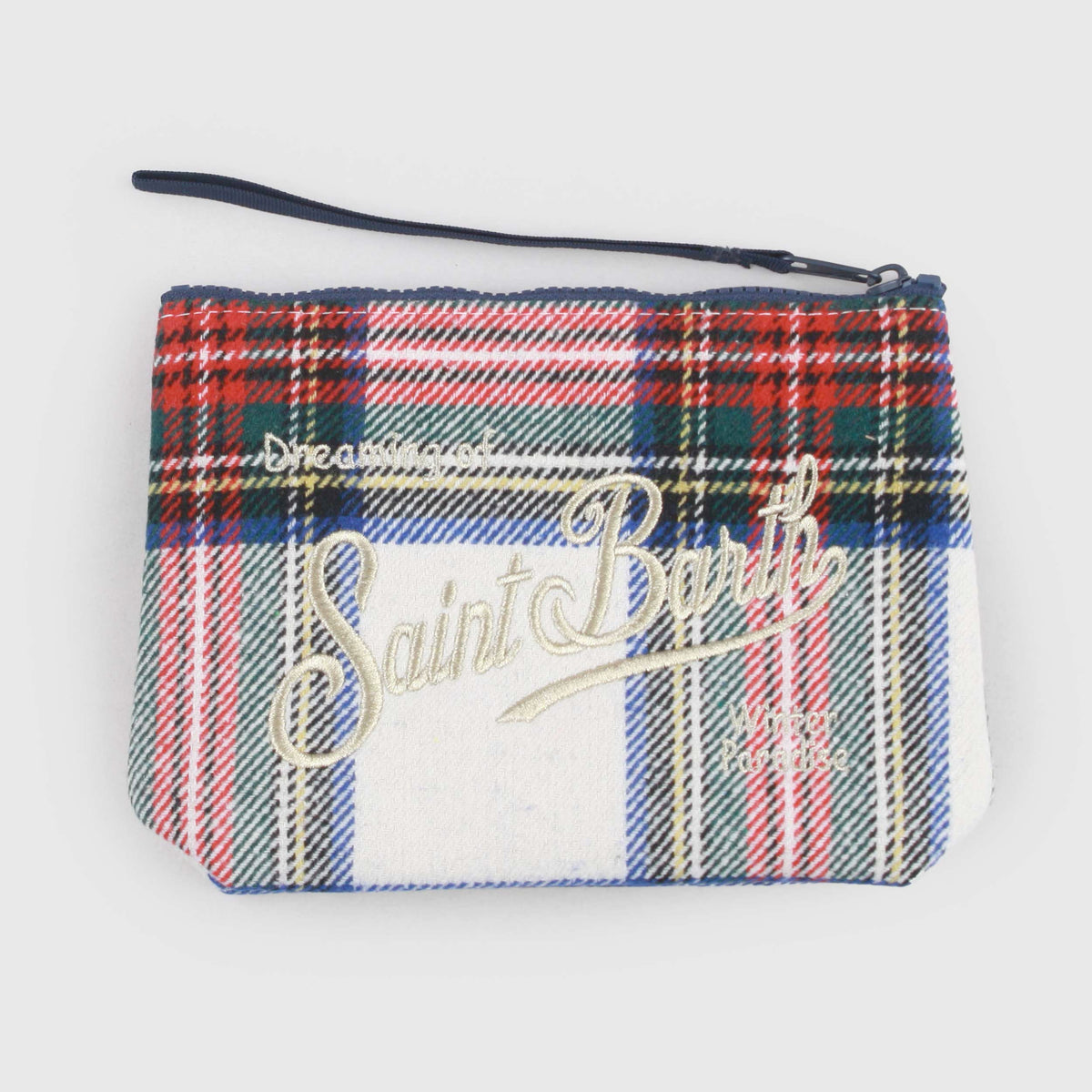 Aline Clutch in Multicolored Tartan for Girls by MC2 SAINT BARTH