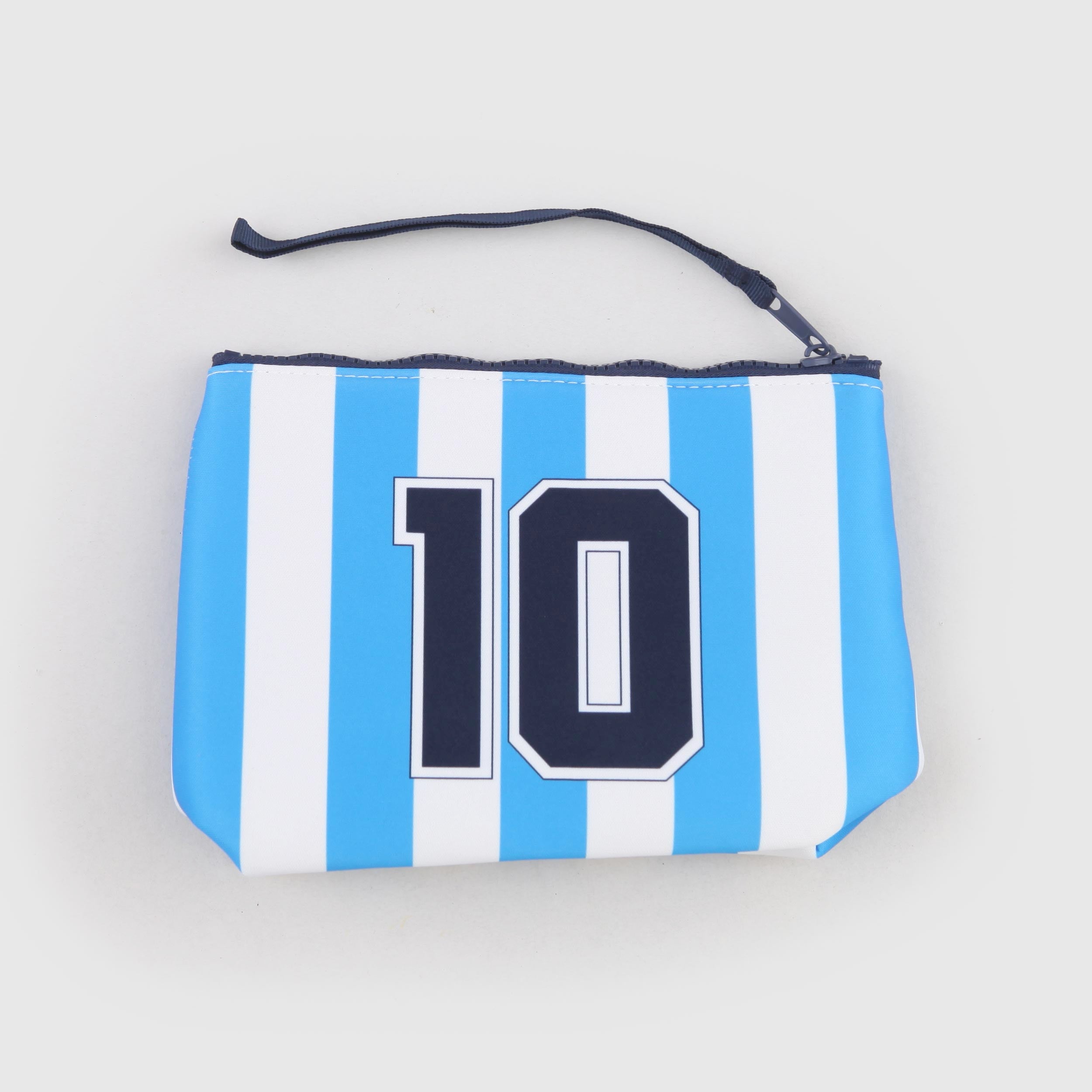 Aline White and Light Blue Pouch By MC2 SAINT BARTH