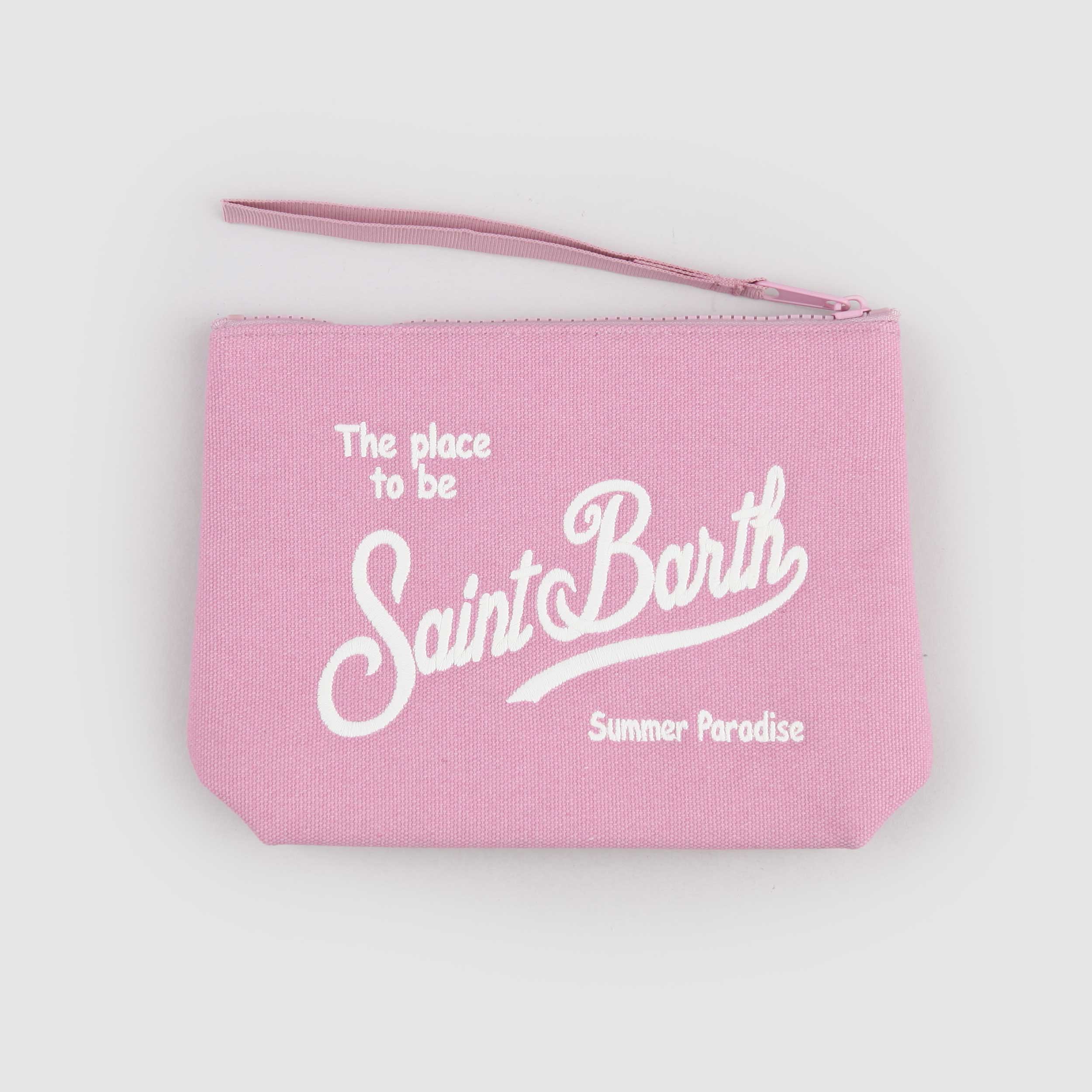 Pochette Rosa con Ricamo Firmata MC2 SAINT BARTH