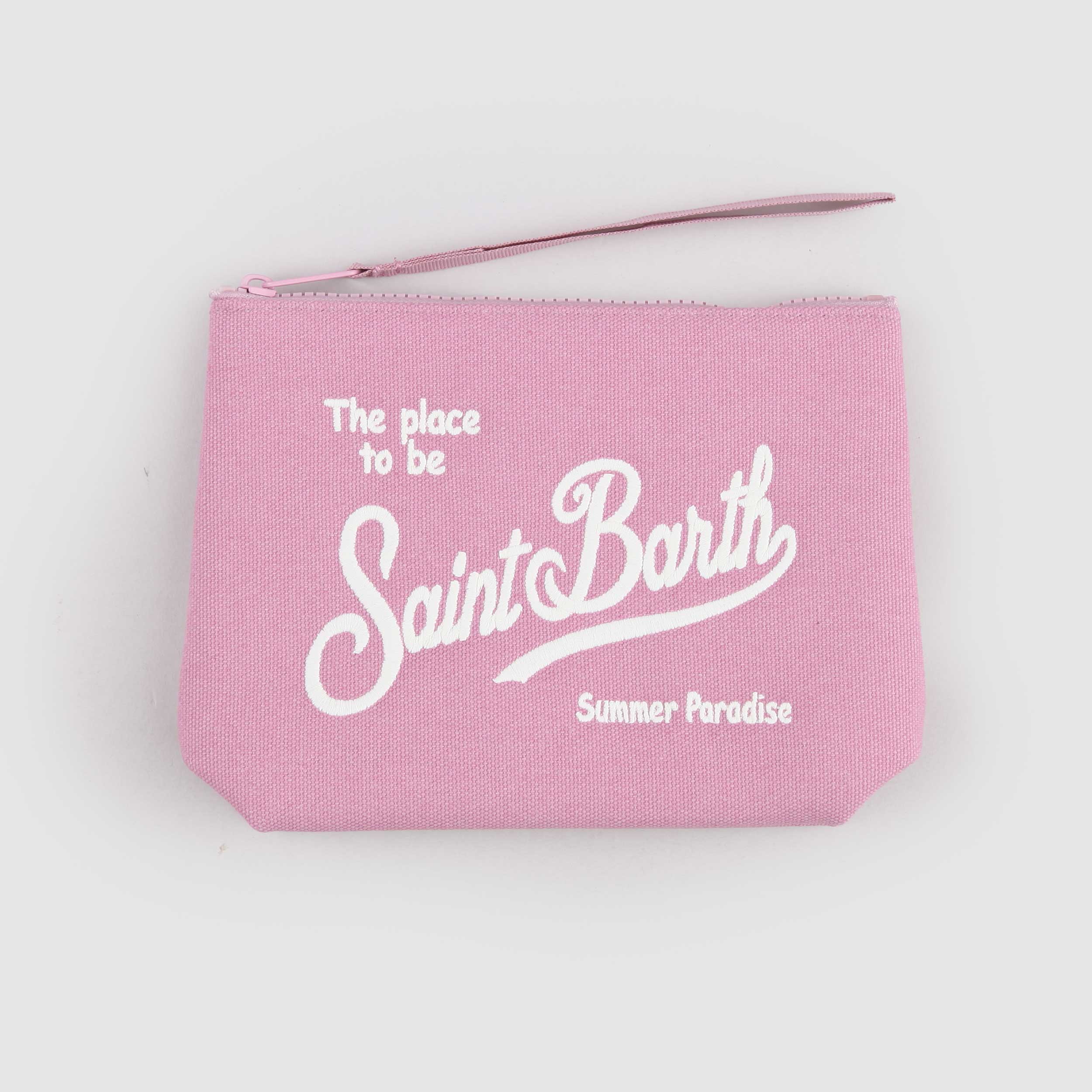 Pochette Rosa con Ricamo Firmata MC2 SAINT BARTH