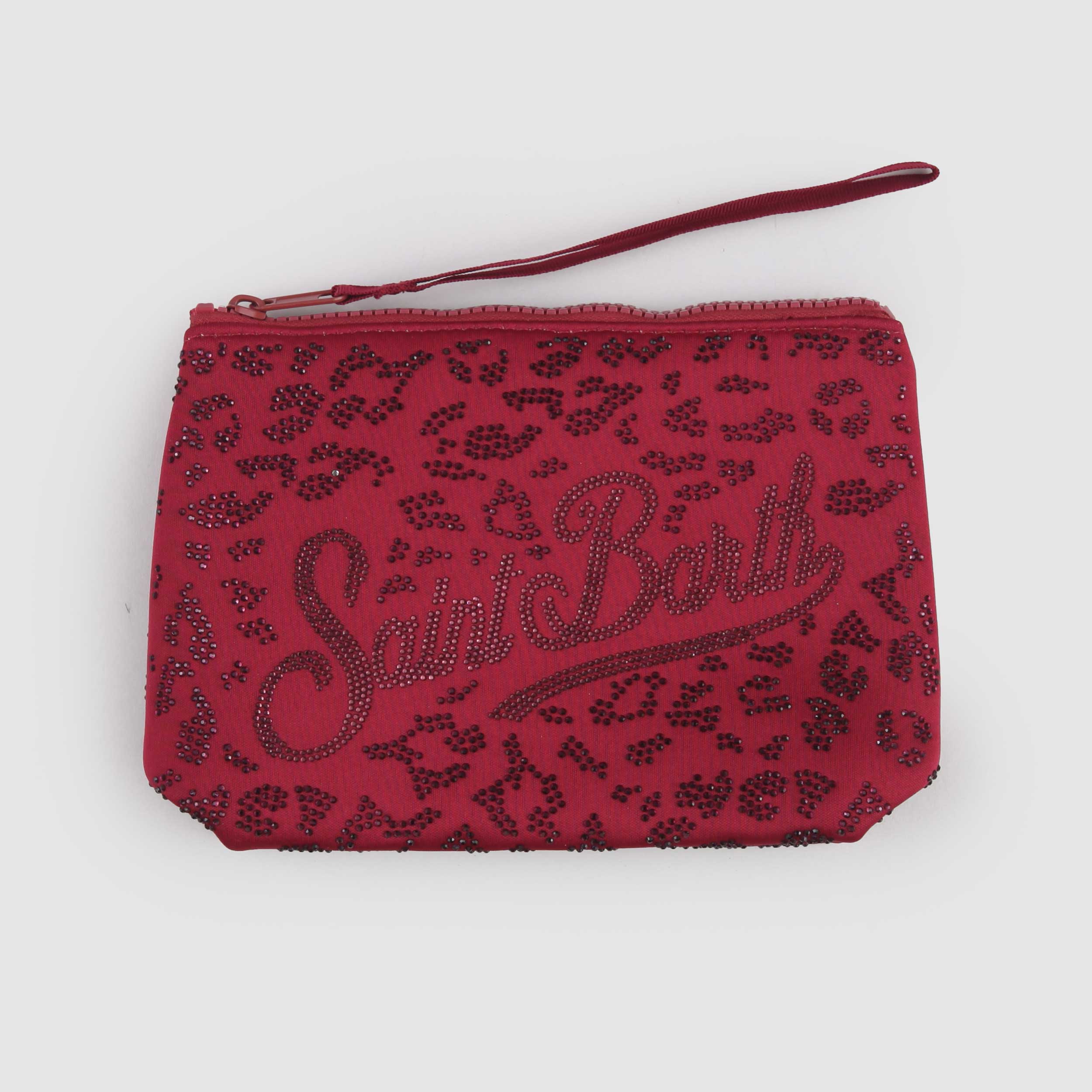 Pochette Bordeaux con Paillettes Firmata MC2 SAINT BARTH