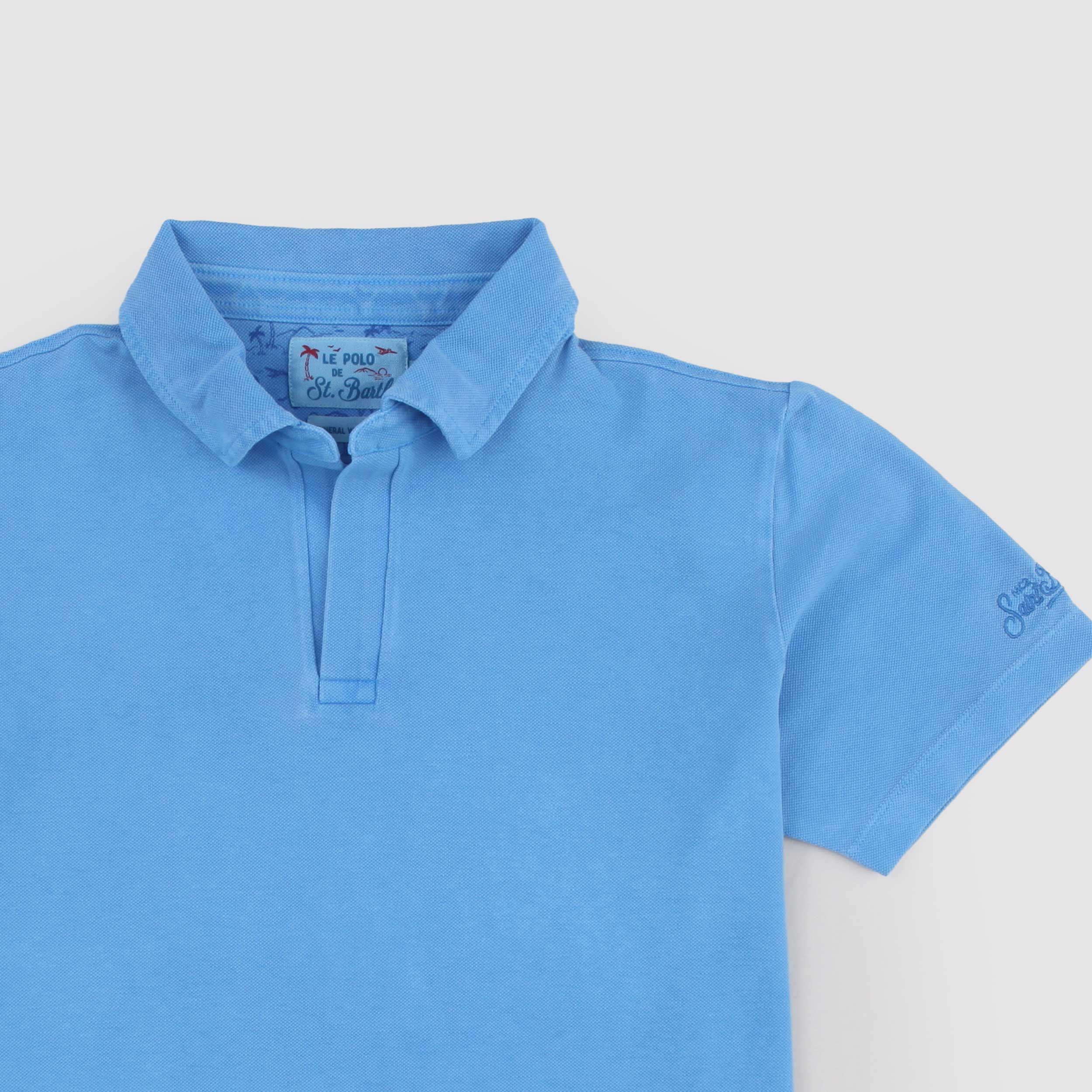 Polo Charles in Cotone e Ricamo Interno Firmata MC2 SAINT BARTH