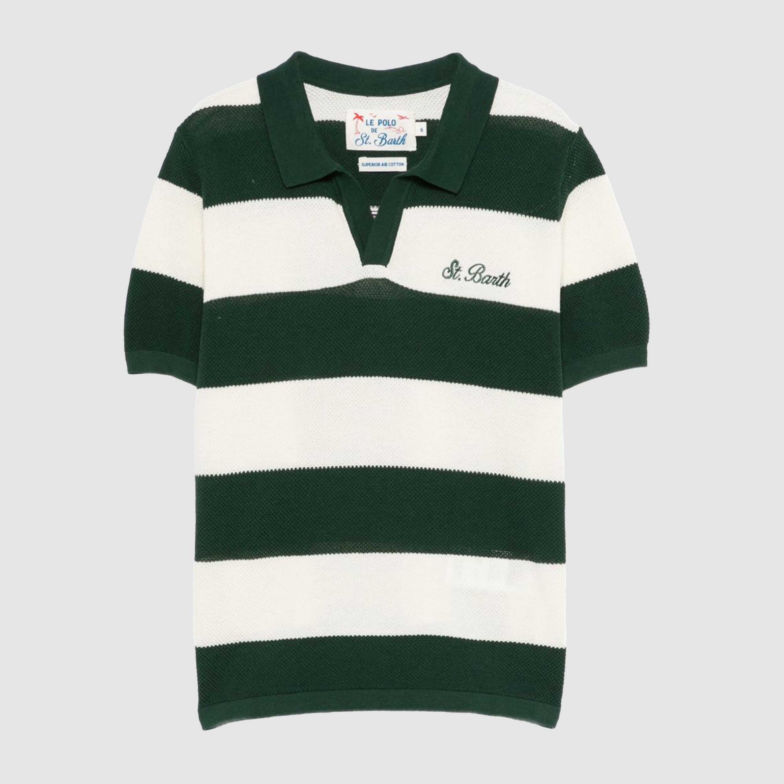 Polo con Design a Righe Firmata MC2 SAINT BARTH