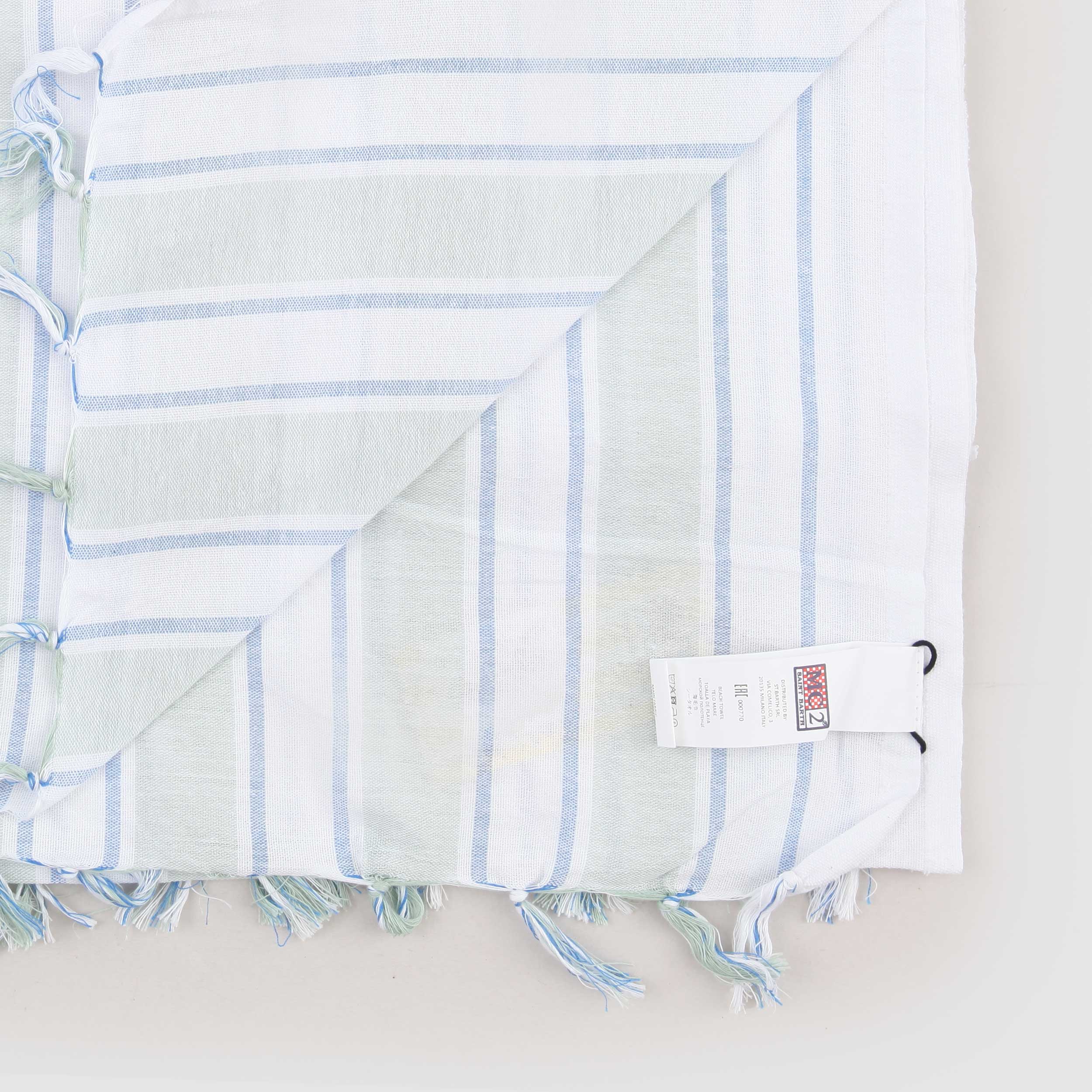 Telo Mare a Righe Verticale Bicolore Firmato MC2 SAINT BARTH