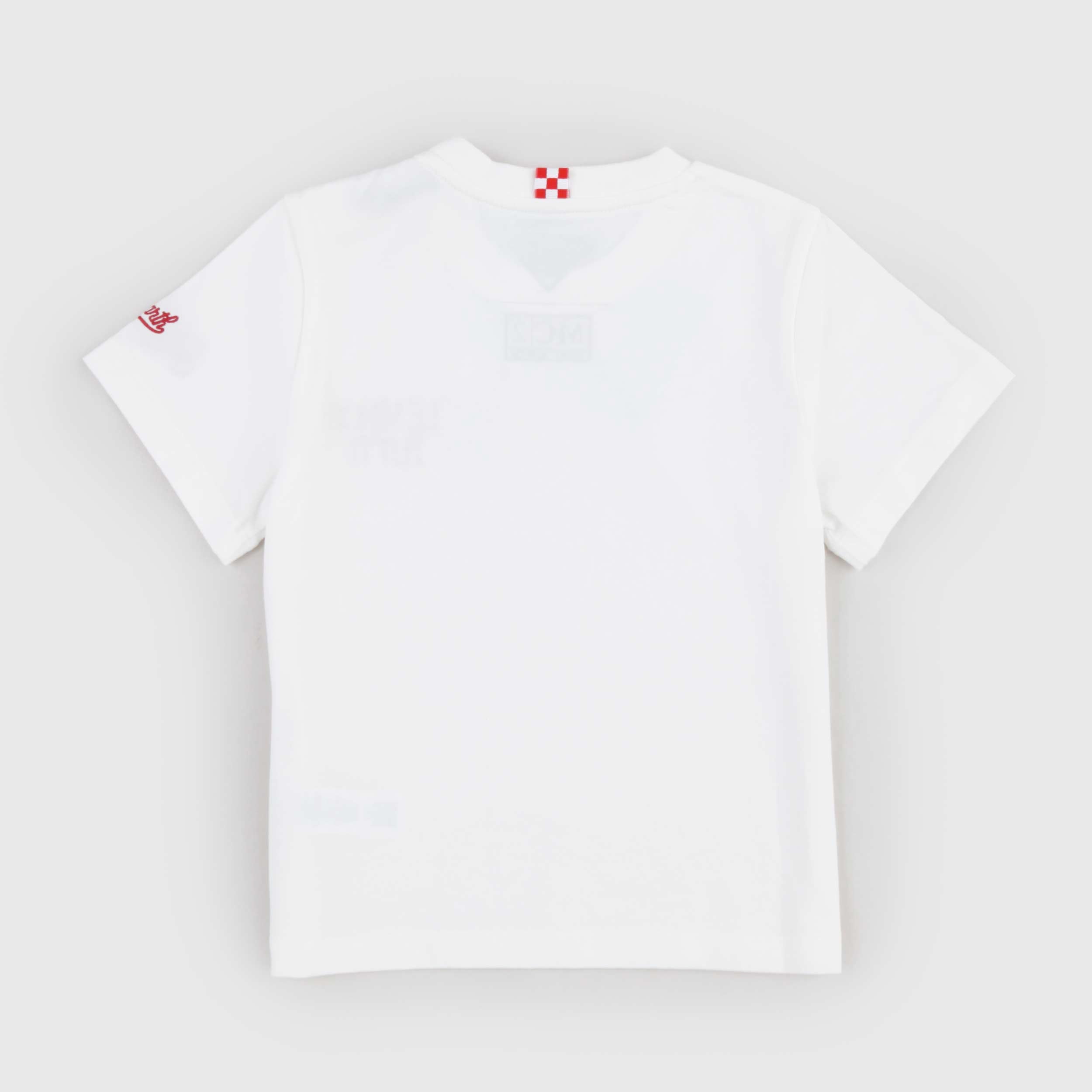 T-shirt Bianca con Bottoni Firmata MC2 SAINT BARTH
