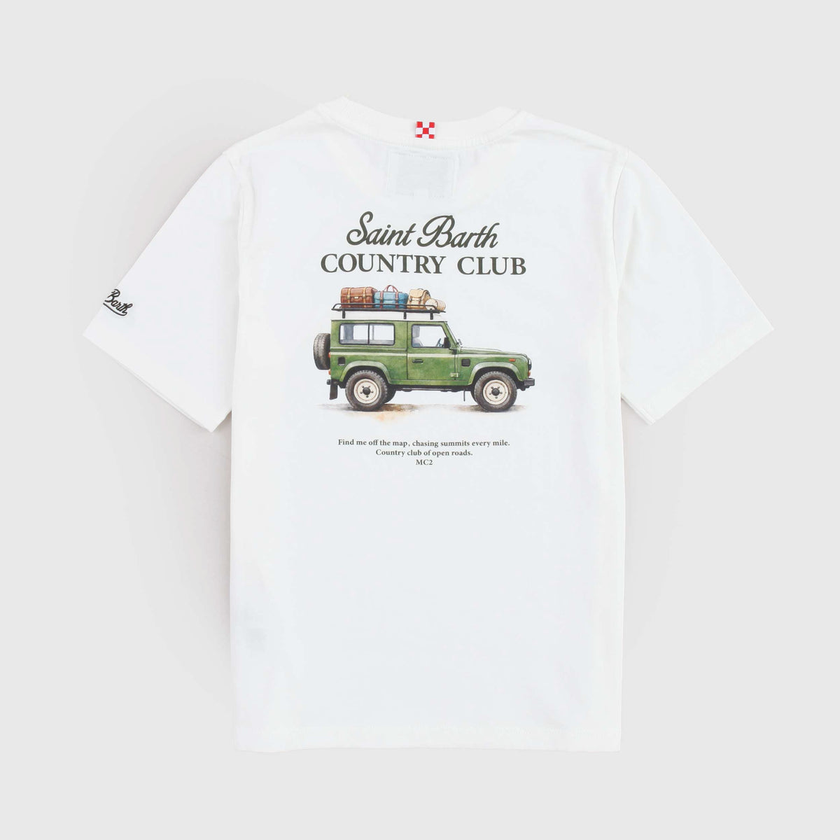 T-Shirt Delmar Bianca con Stampa per Ragazzo MC2 SAINT BARTH