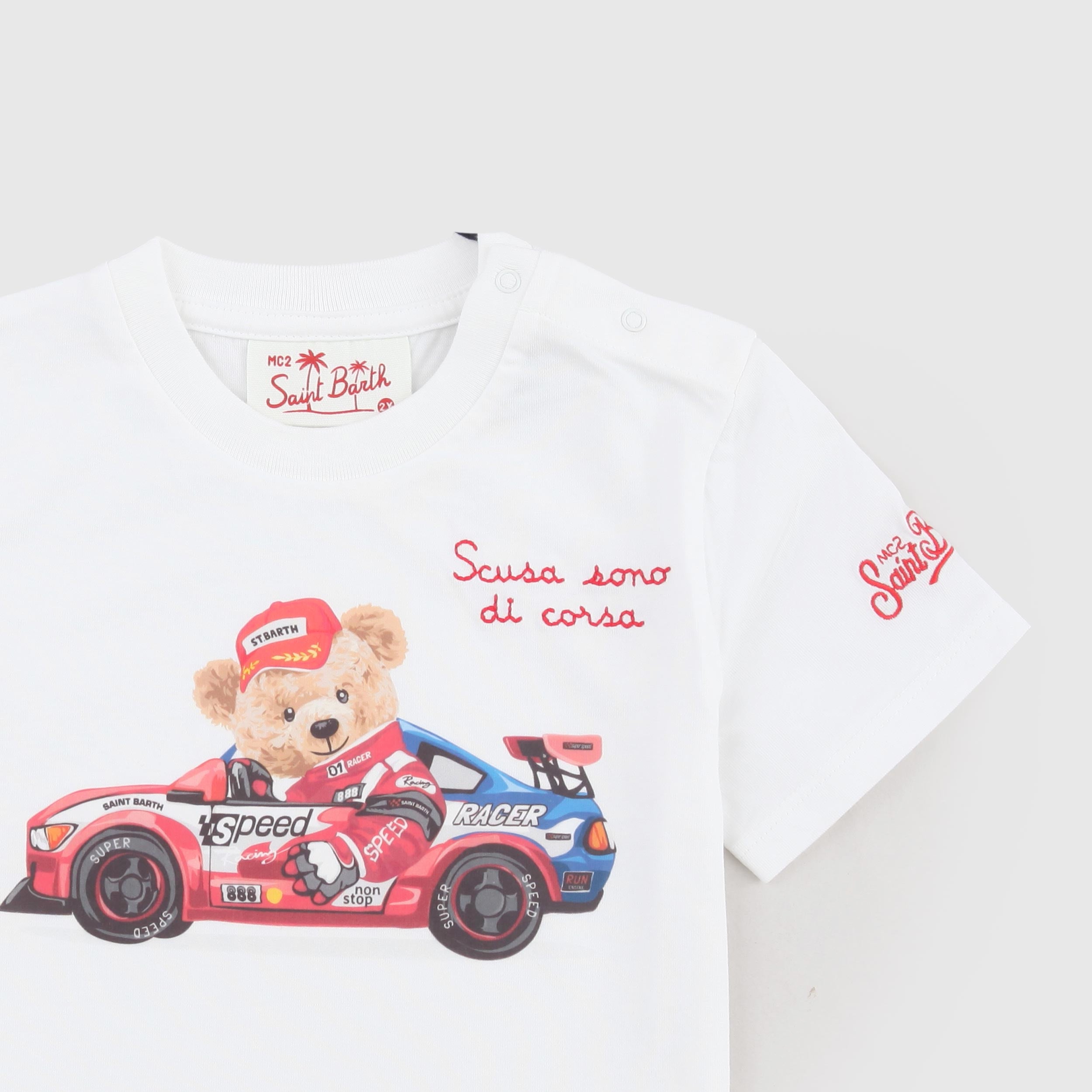 Denver T-shirt with Bear Print By MC2 SAINT BARTH
