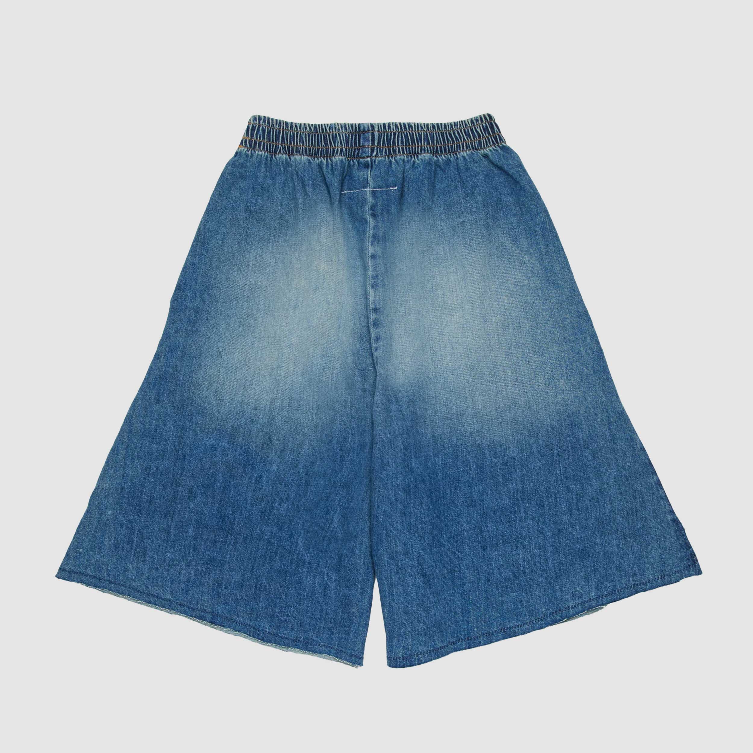 Shorts in Denim Modello Ampio Firmati MM6