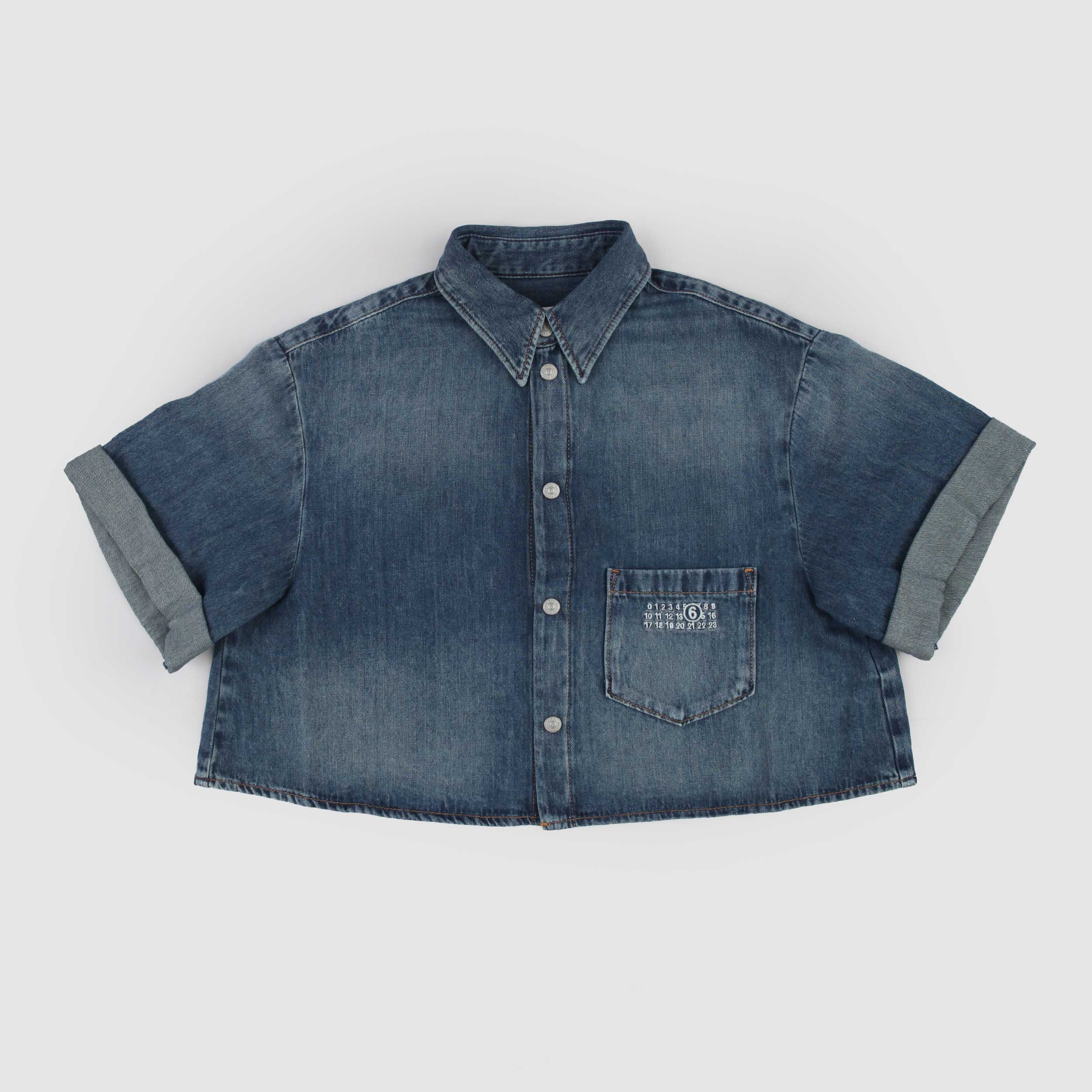 Camicia in Denim Blu Firmata MM6 MAISON MARGIELA