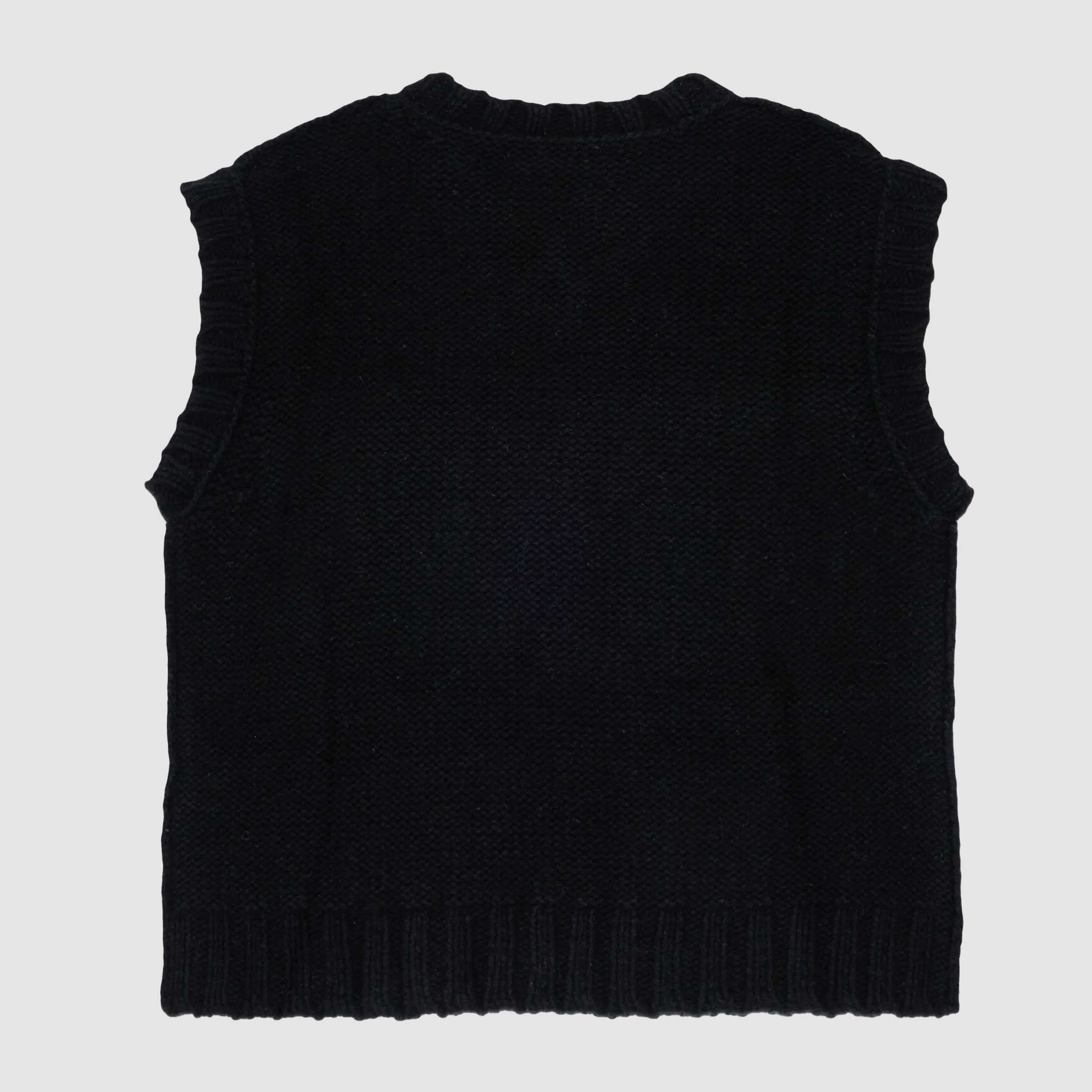 V-Neck Vest with Numeric Logo for Girl by MM6