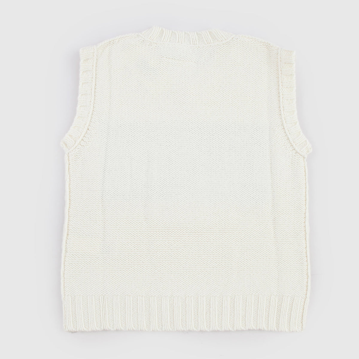Gilet Panna con Scollo e Logo Numeric per Ragazza by MM6