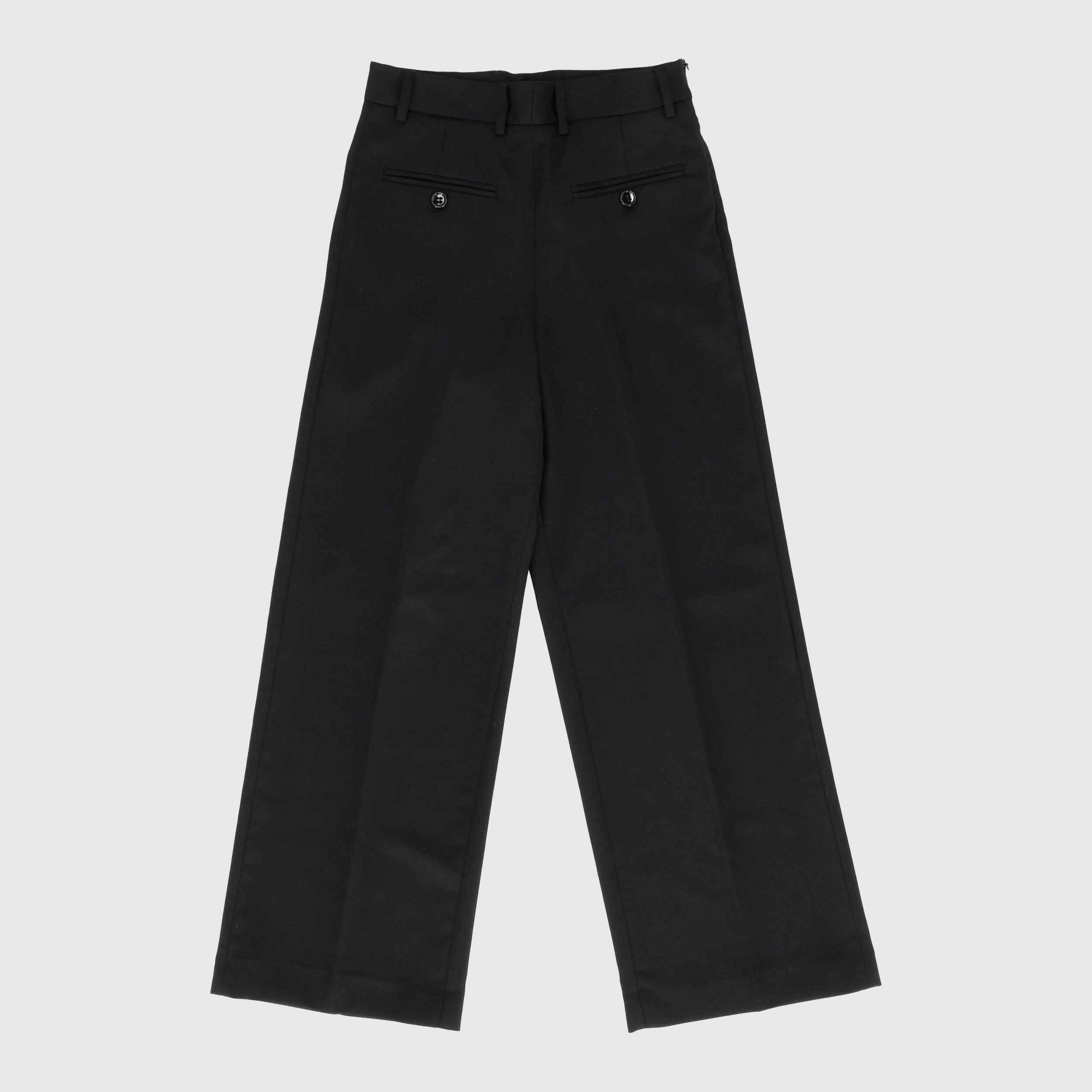 Pantalone Nero Modello Largo con Coulisse Firmato MM6