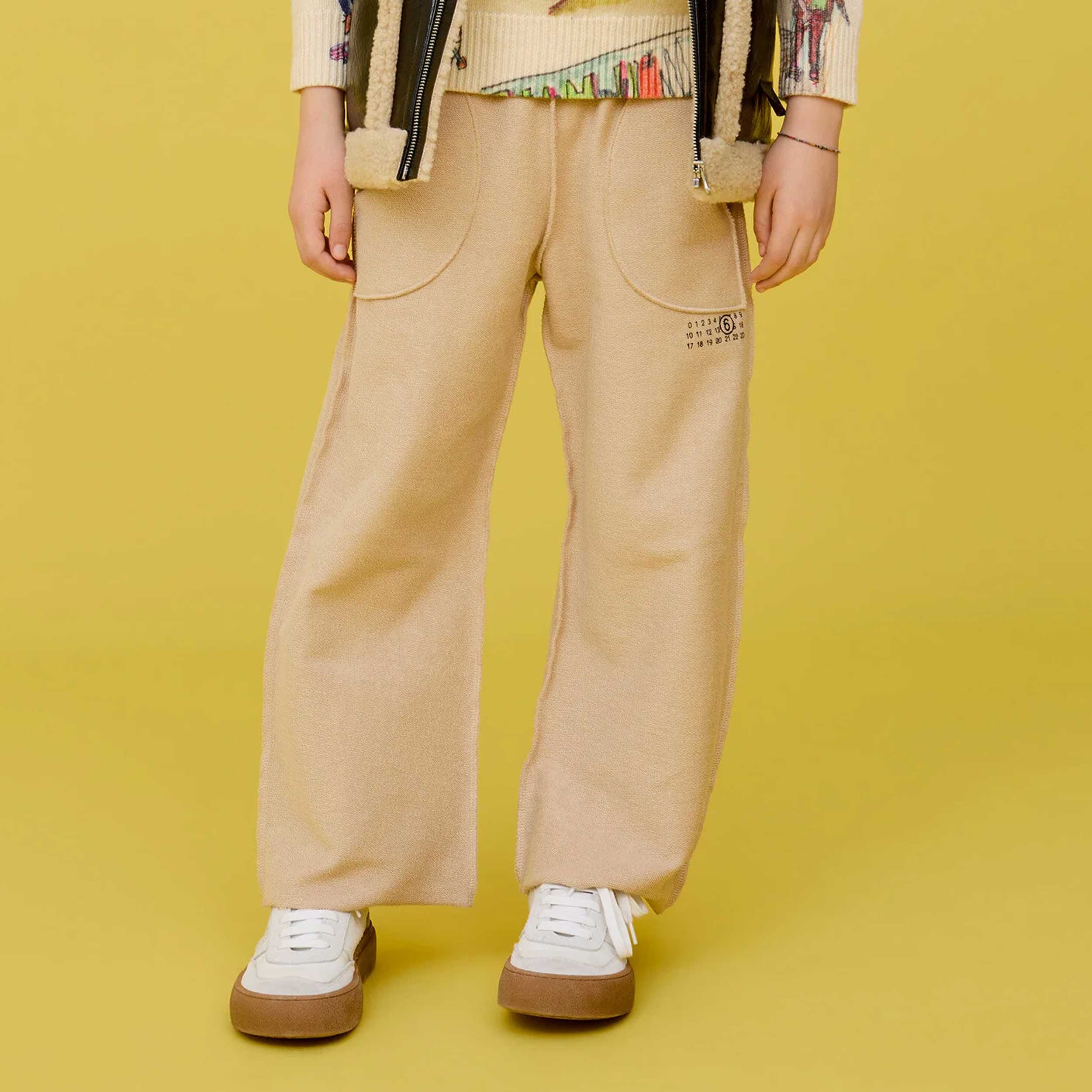 Trousers Hazelnut Suit Wide Model Signed MM6