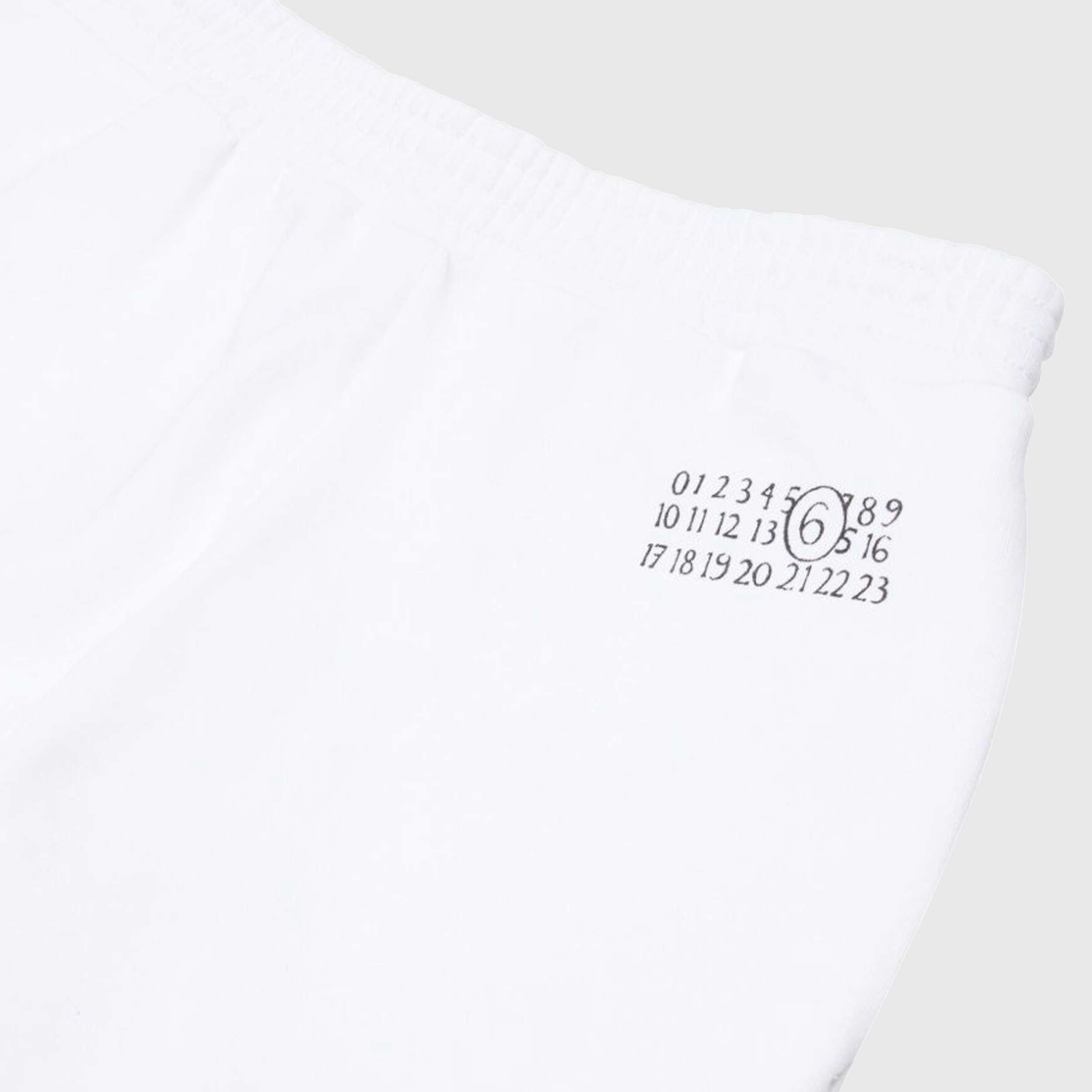 Pantalone Bianco con Stampa Nera Firmato MM6