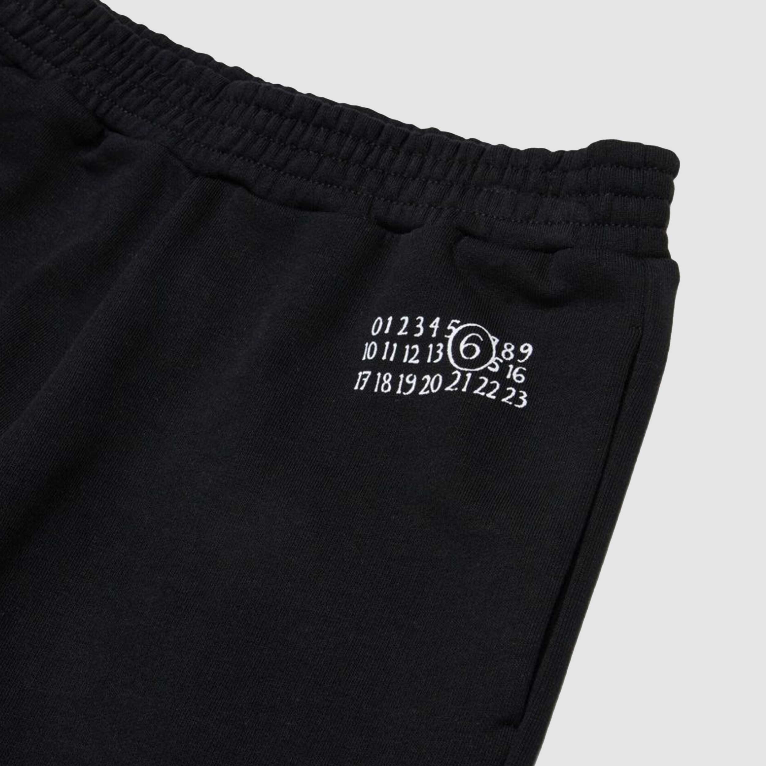 Pantalone Nero con Stampa Bianca Firmato MM6