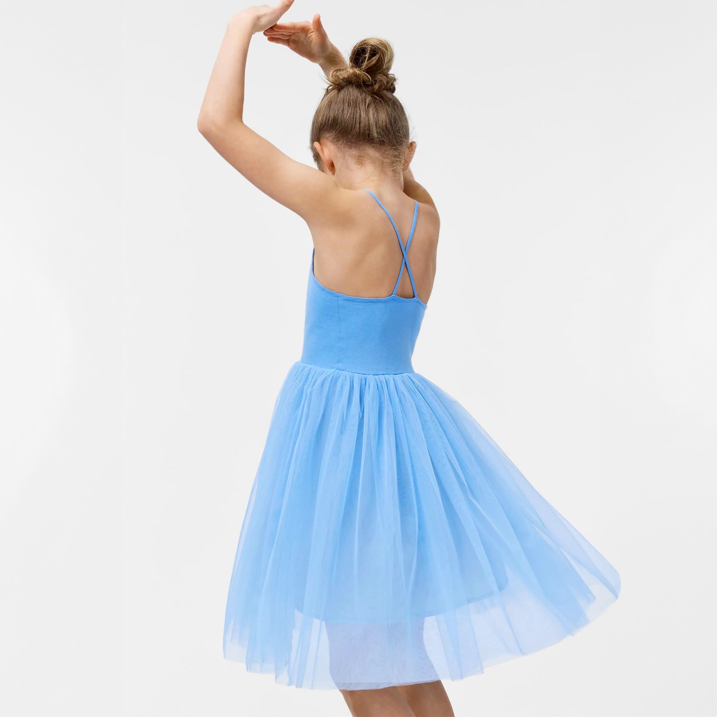 Abito Celeste con Bretelline Firmato MOLO