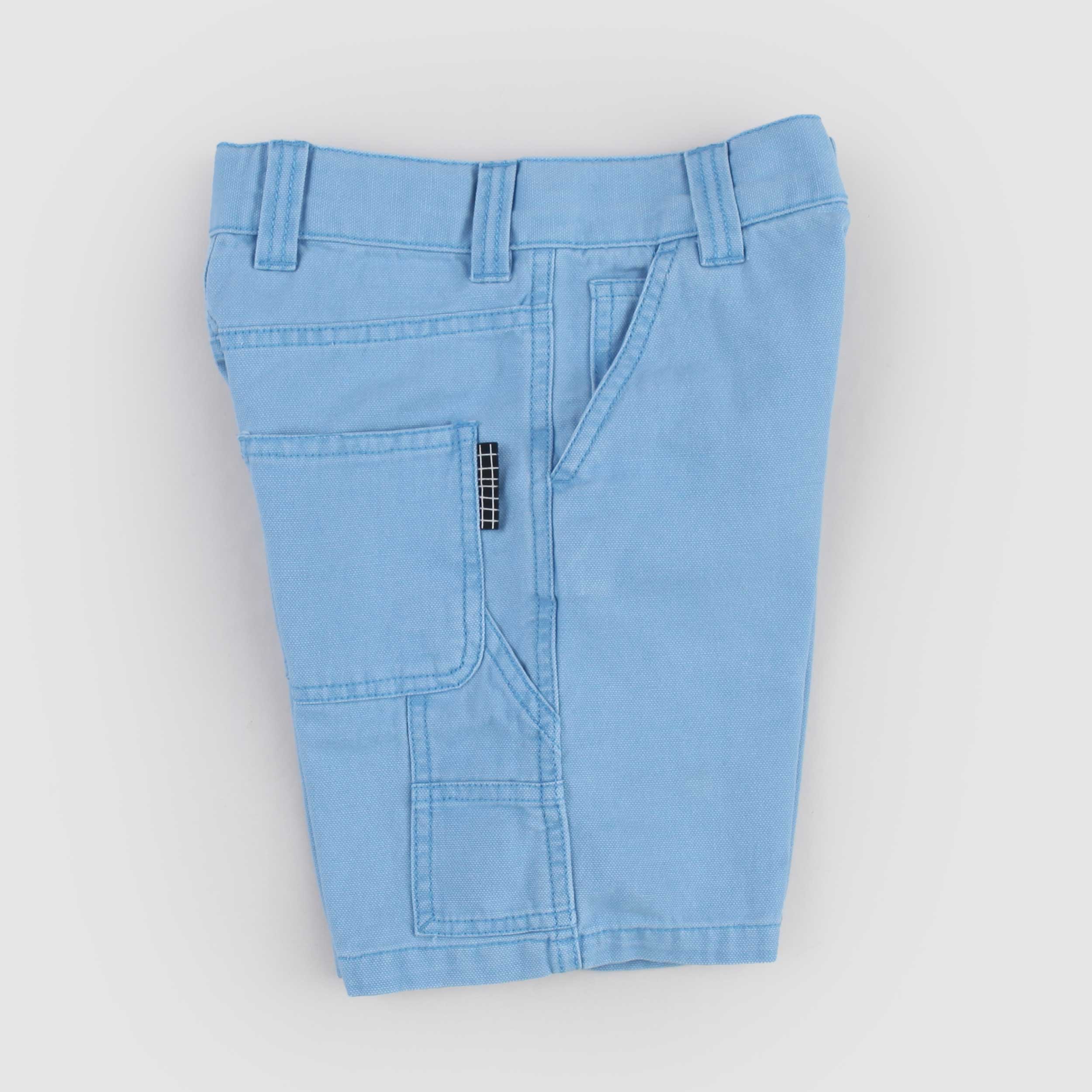 Light Blue Bermuda Shorts with Slanted Pockets by MOLO