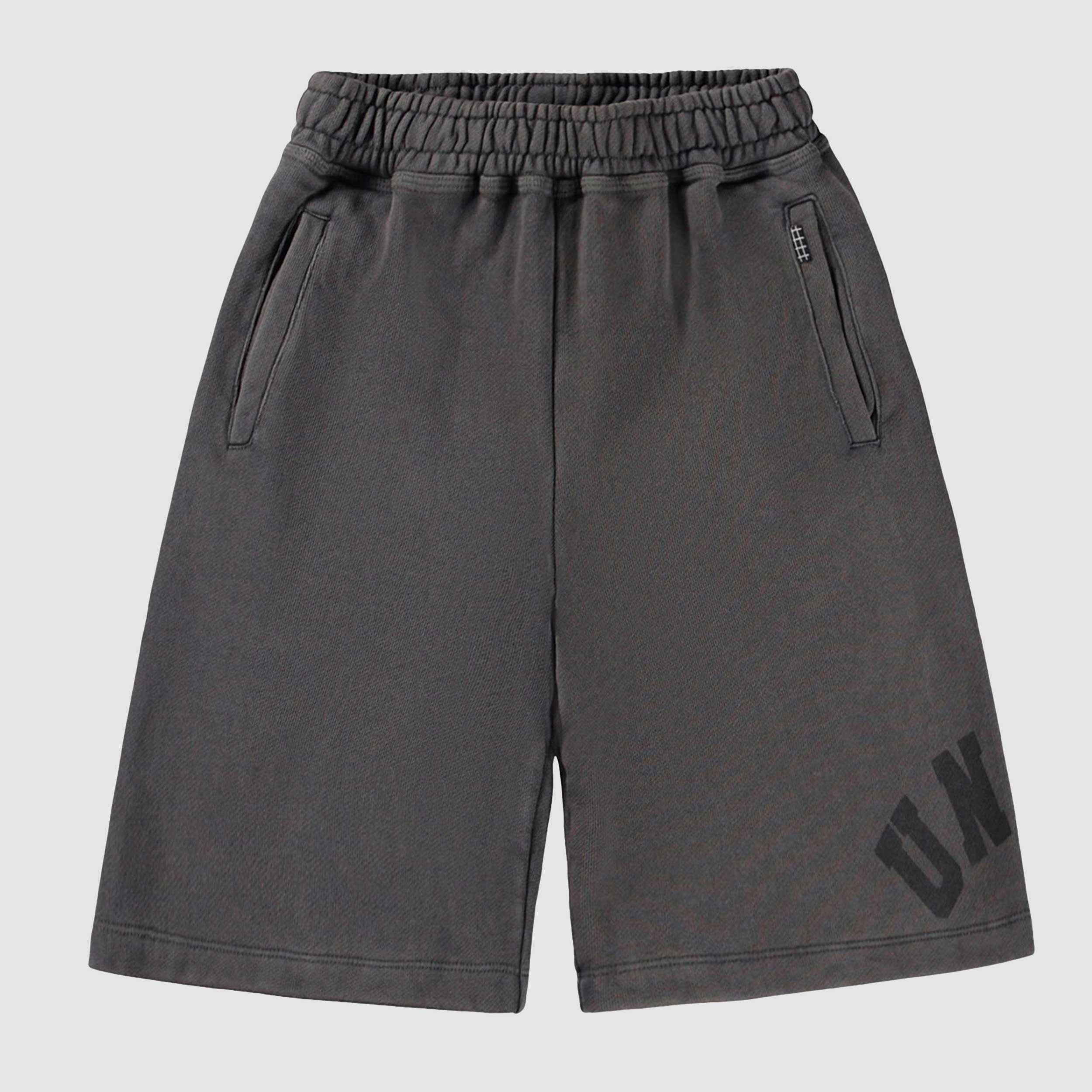 Dark Grey Bermuda Shorts with MOLO Signature Print