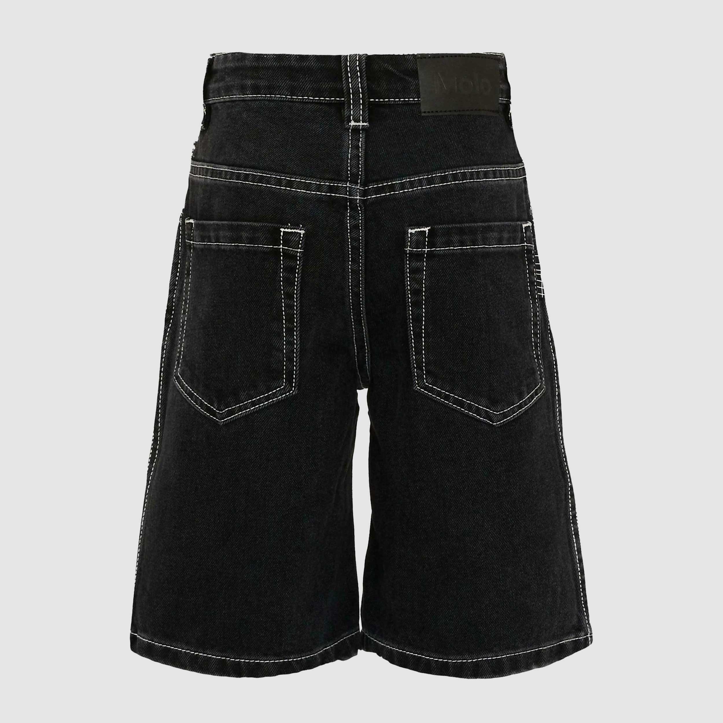 Shorts Modello Lungo in Jeans Nero Firmato MOLO