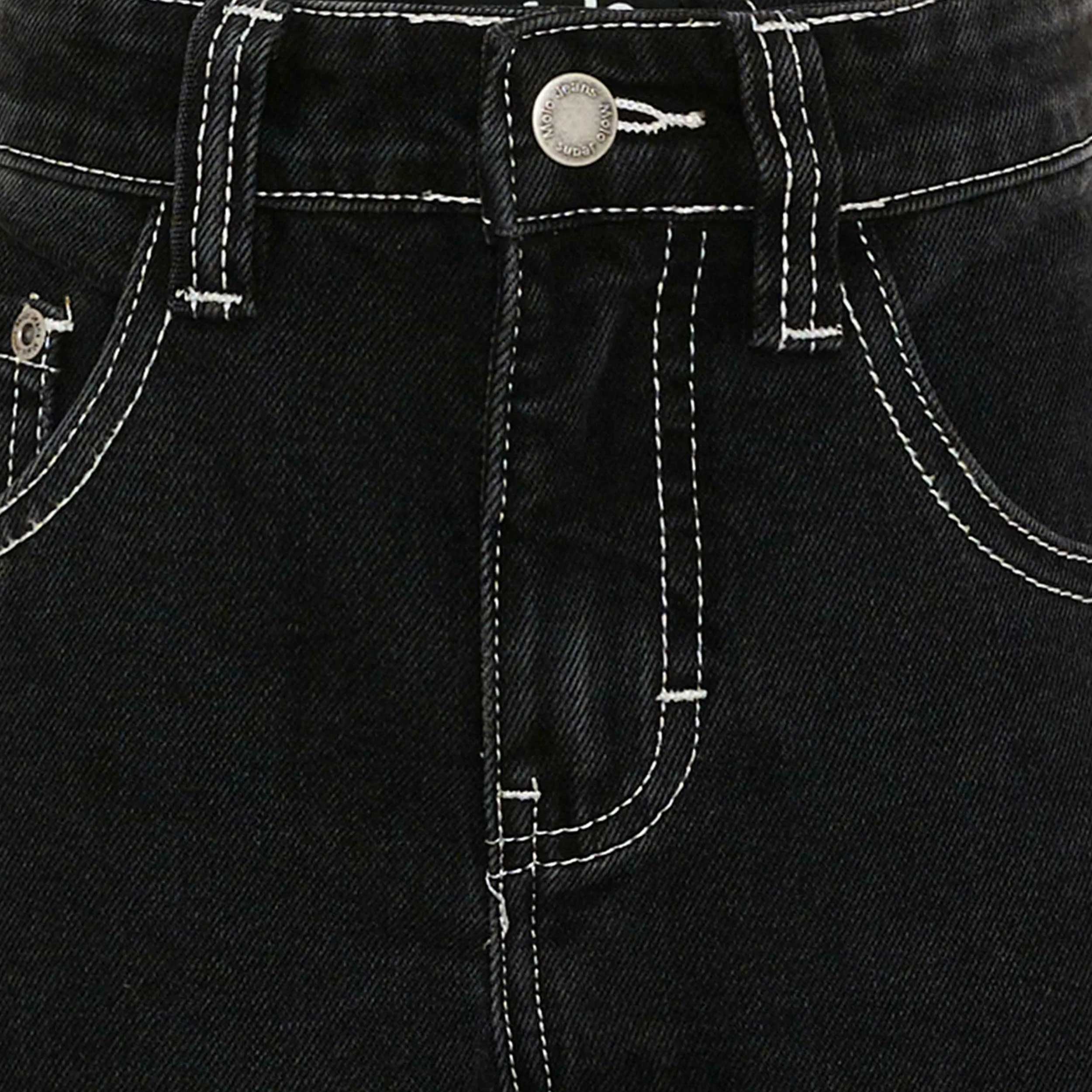 Shorts Modello Lungo in Jeans Nero Firmato MOLO