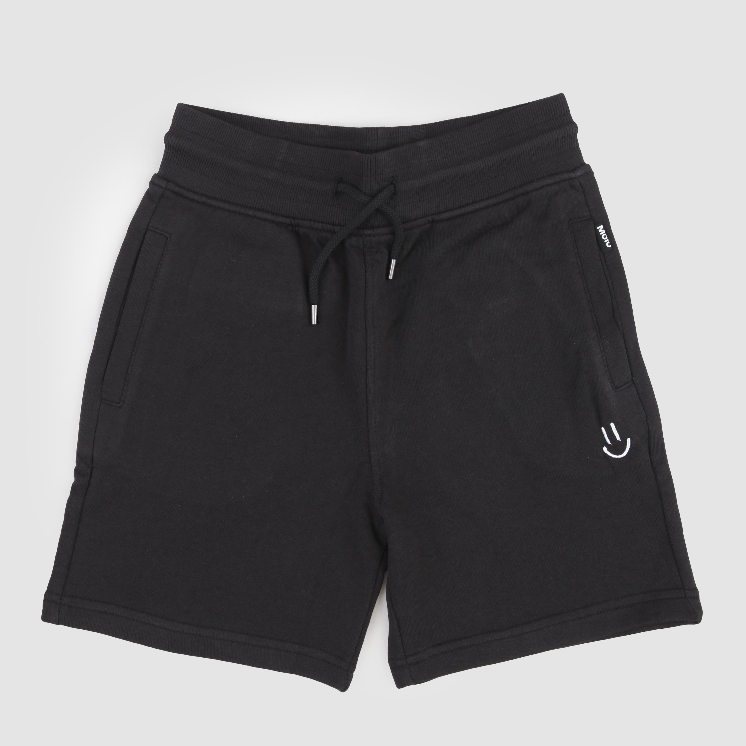 Bermuda Nero con Ricamo Smile Firmato MOLO