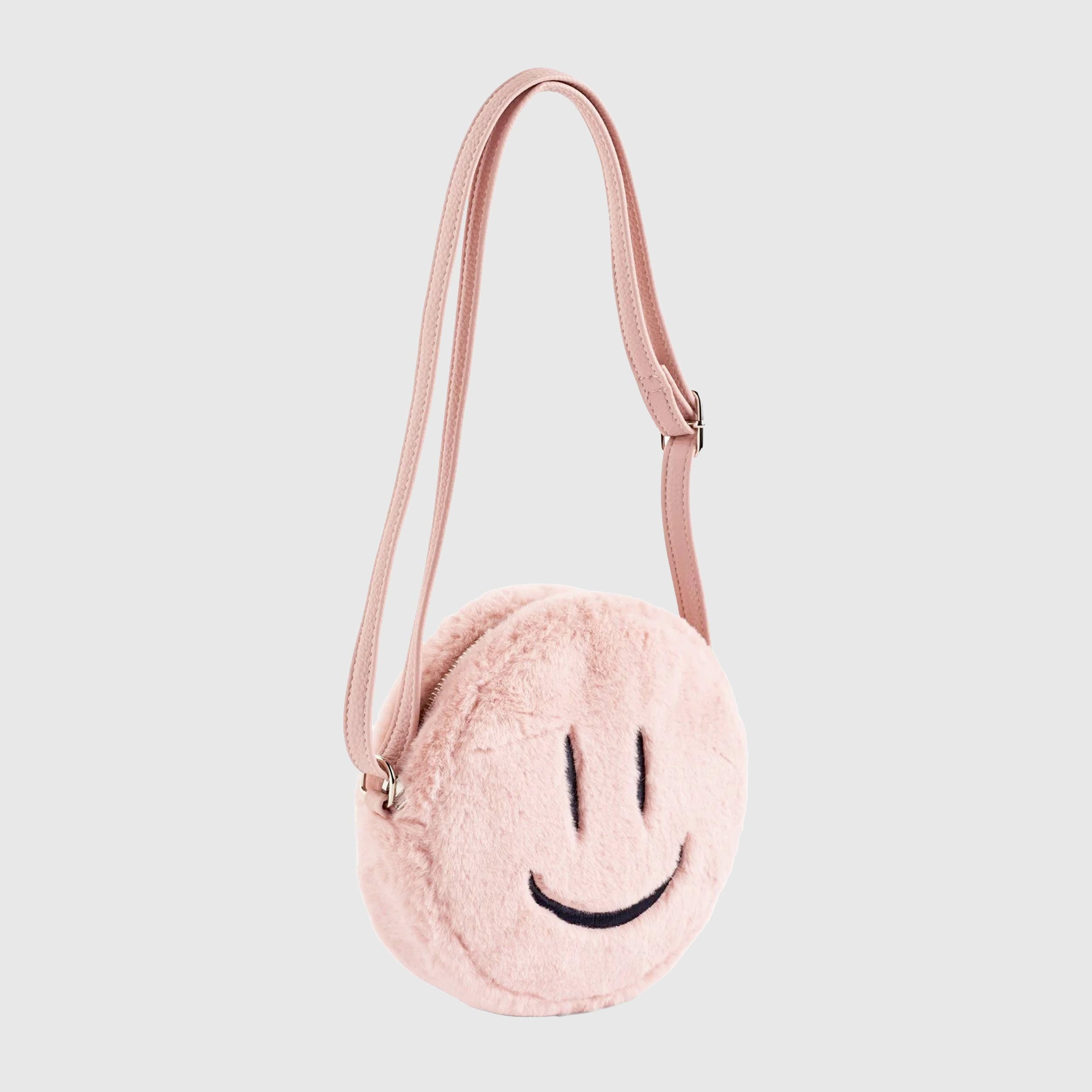 SMiley Pink Fur Bag Signed MOLO