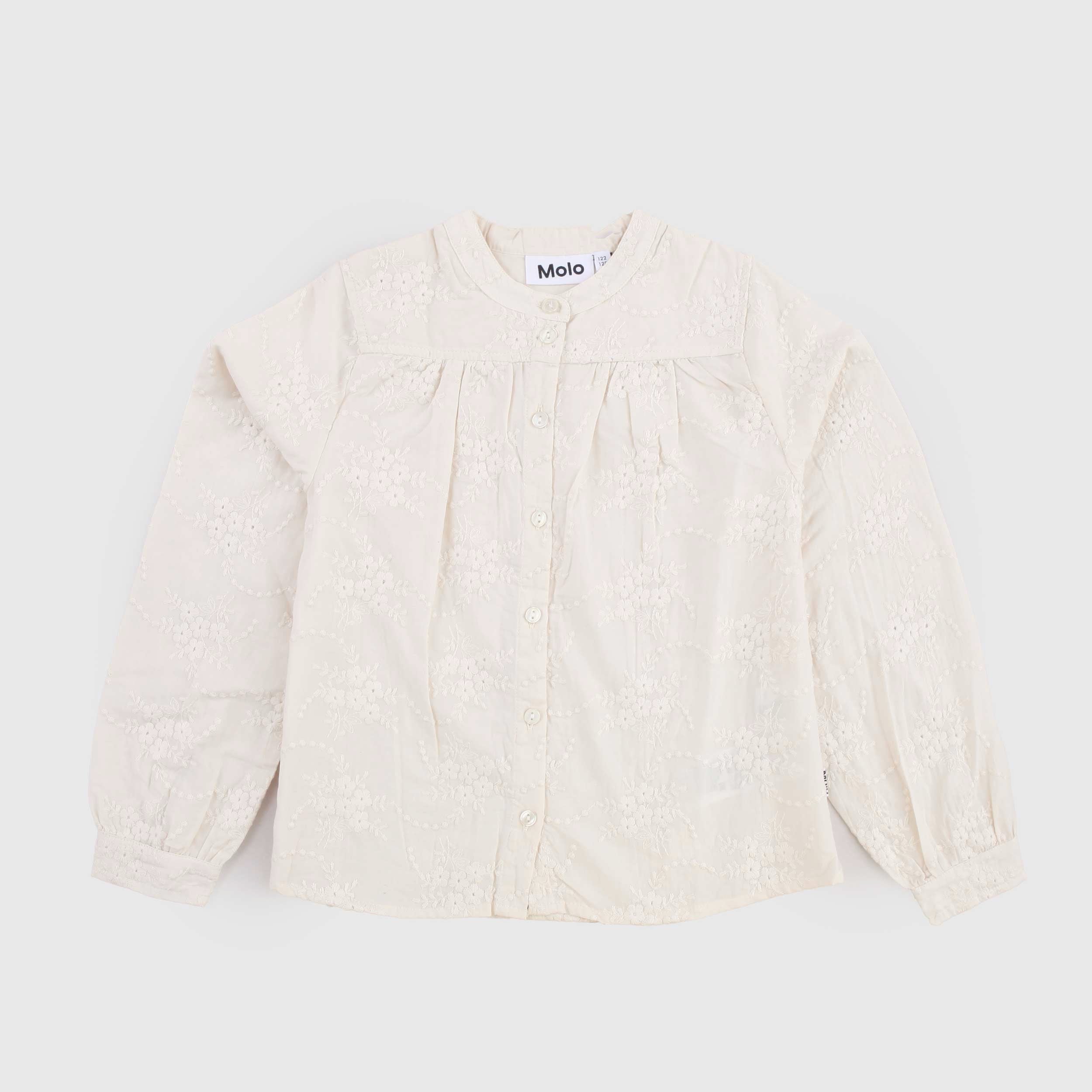 Camicia Beige Modello Collo alla Coreana Firmata MOLO