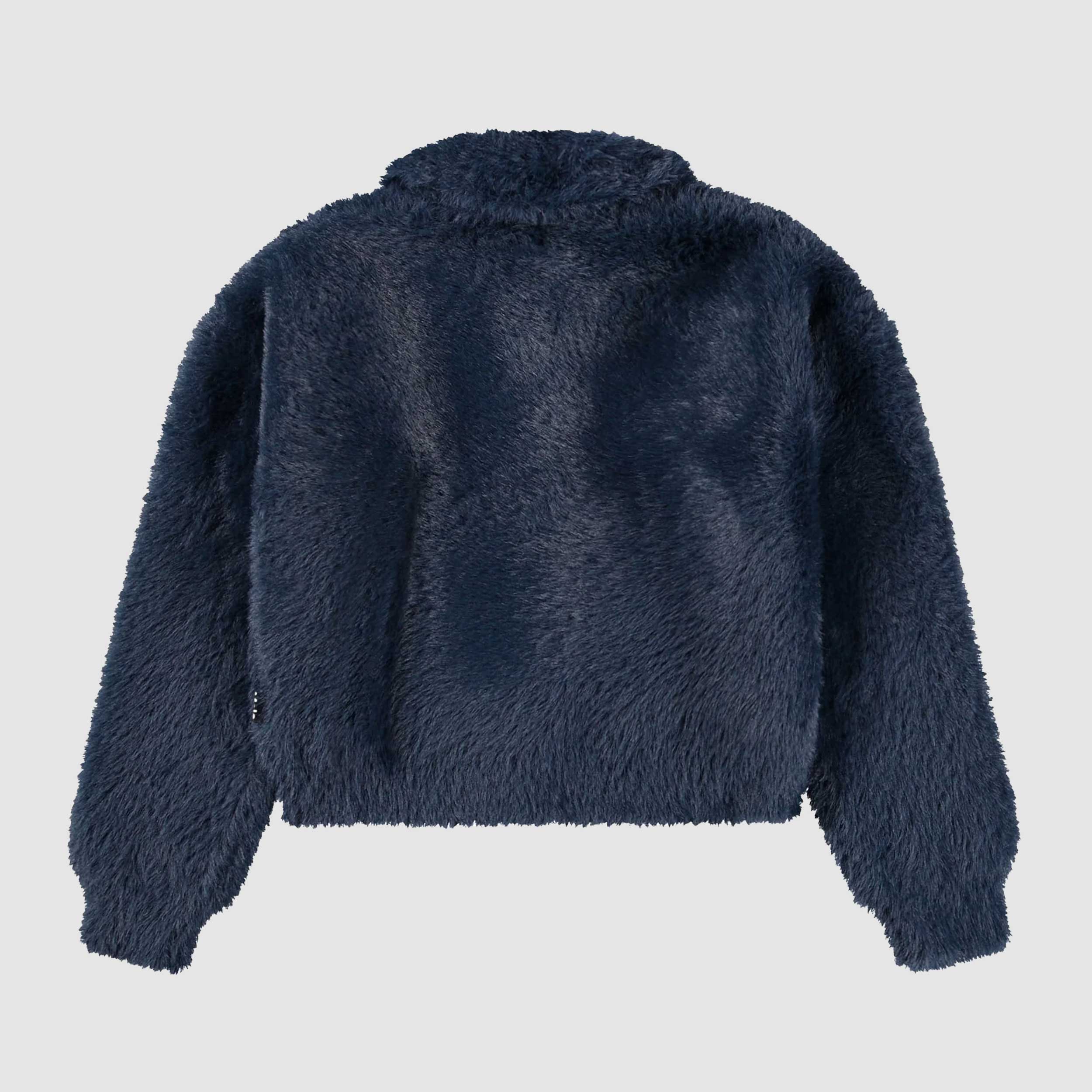Blue Synthetic Fur Cardigan for Girl by MOLO
