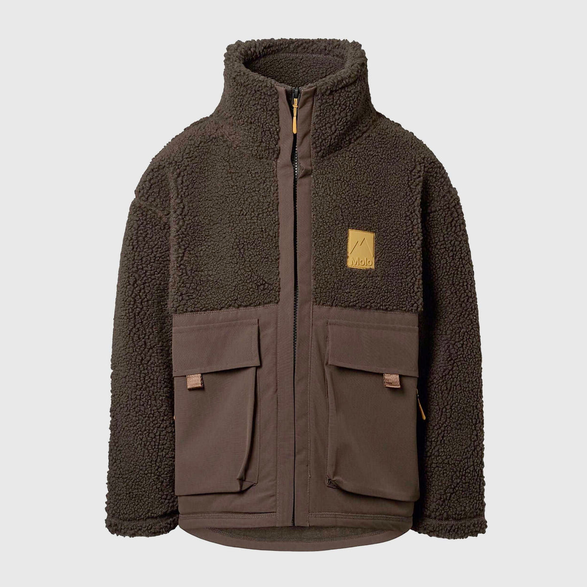 Utha Brown Beaded Jacket for Boys by MOLO