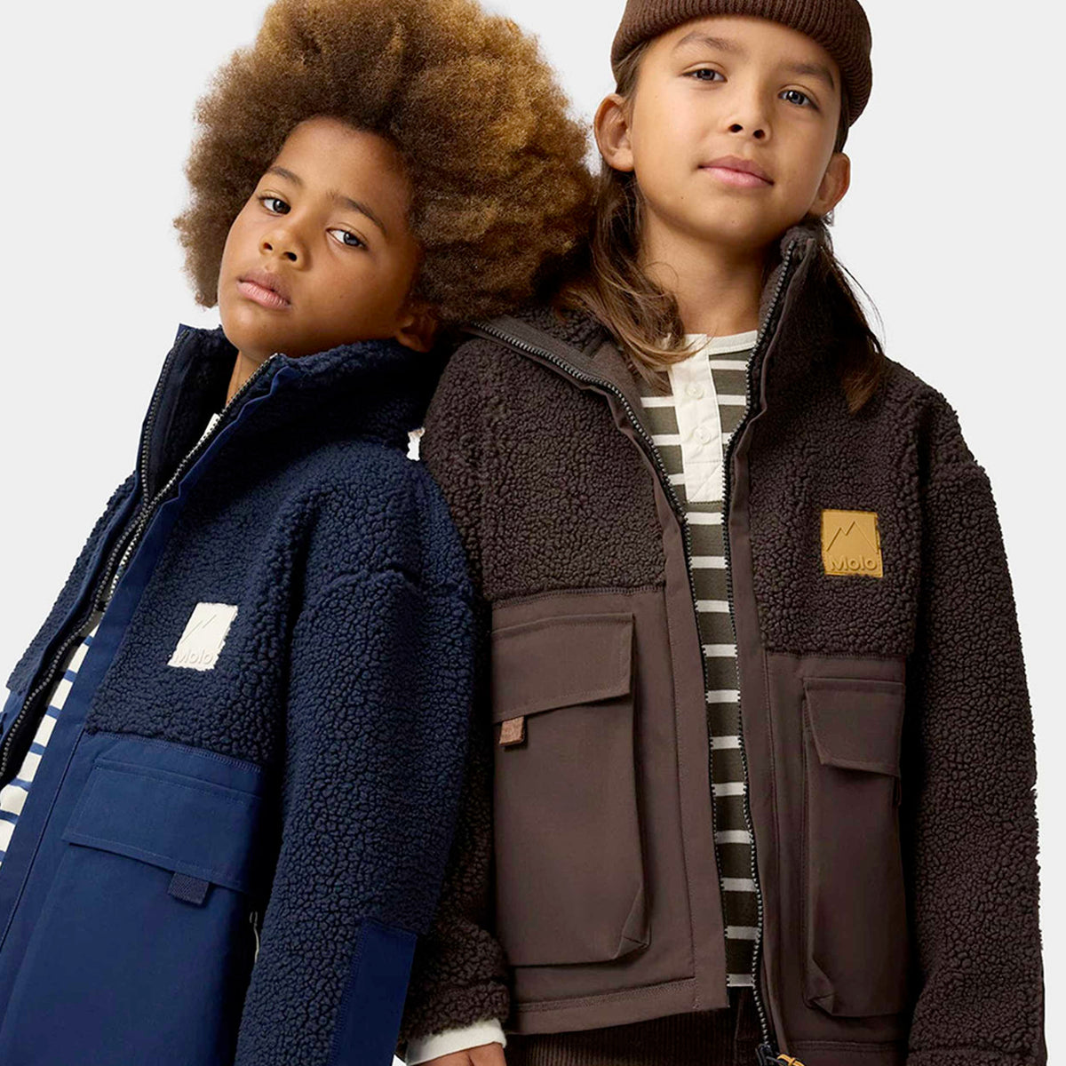 Utha Brown Beaded Jacket for Boys by MOLO