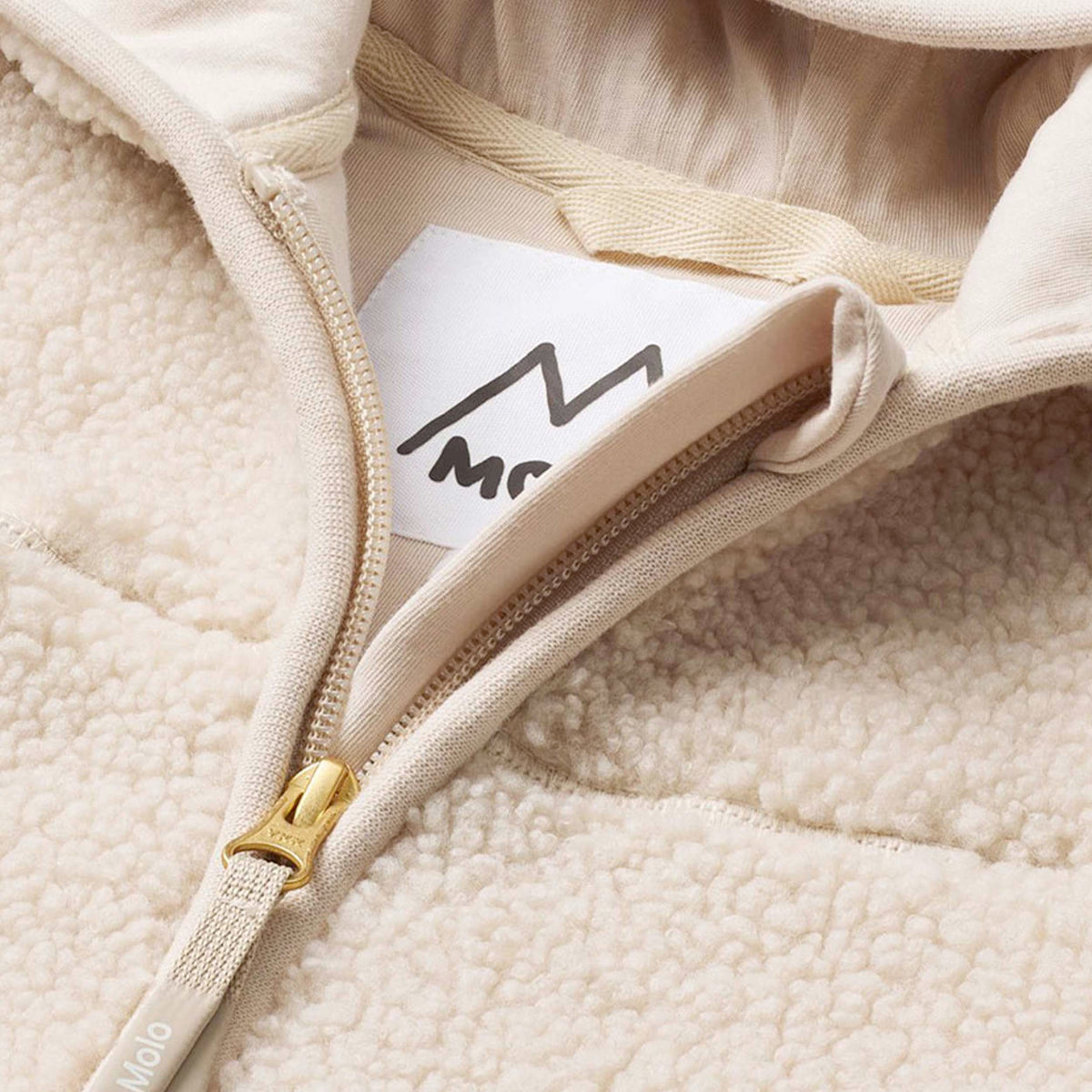 Beige Ummi Sweatshirt with Ears for Kids by MOLO