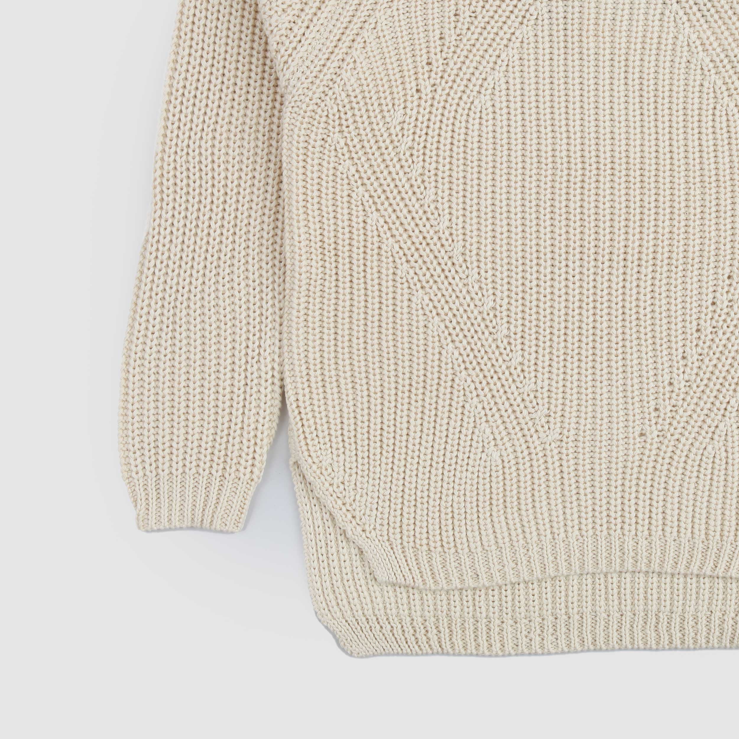 Beige Crew Neck Sweater by MOLO