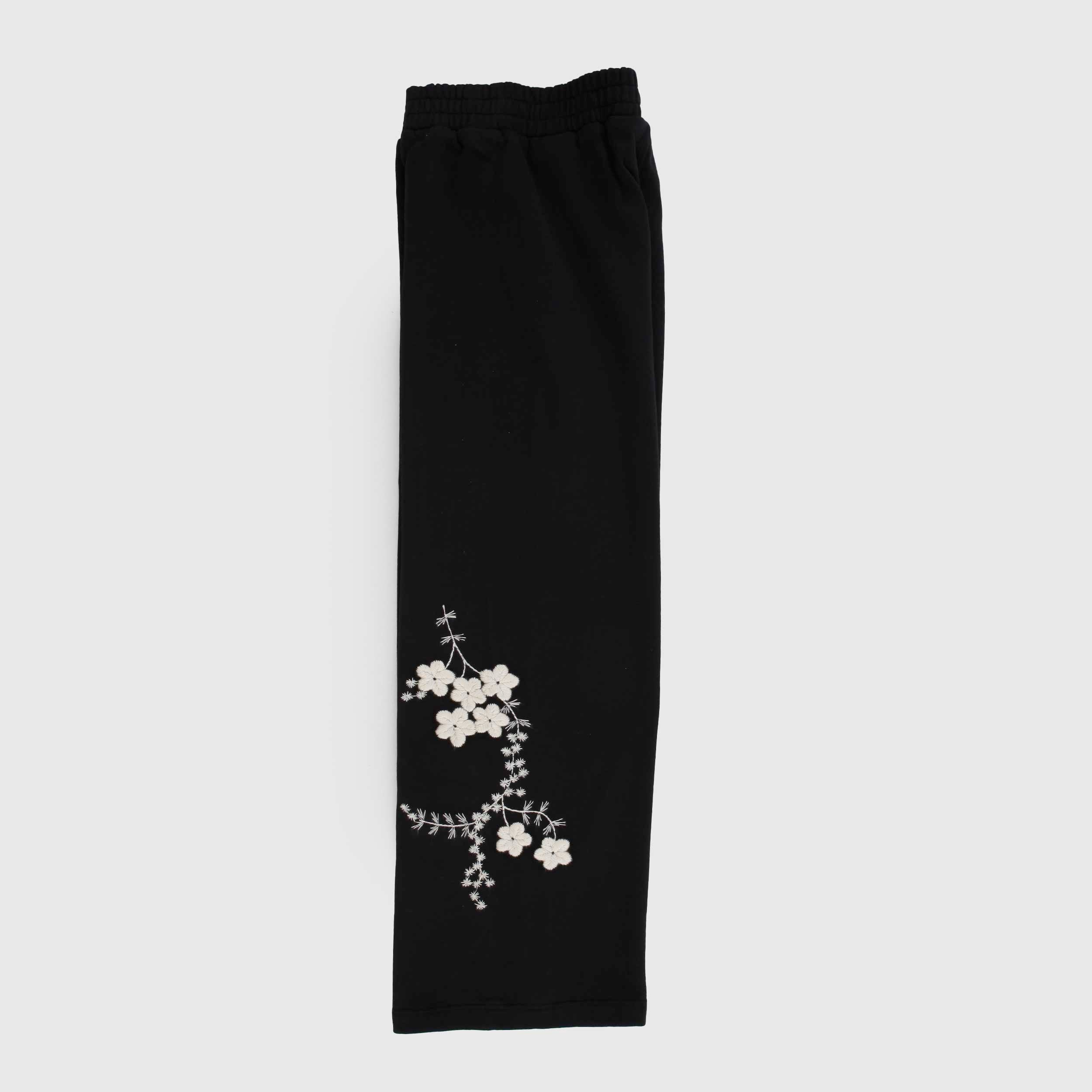 Black Trousers Wide Model with Elastic in Waist Signed MOLO