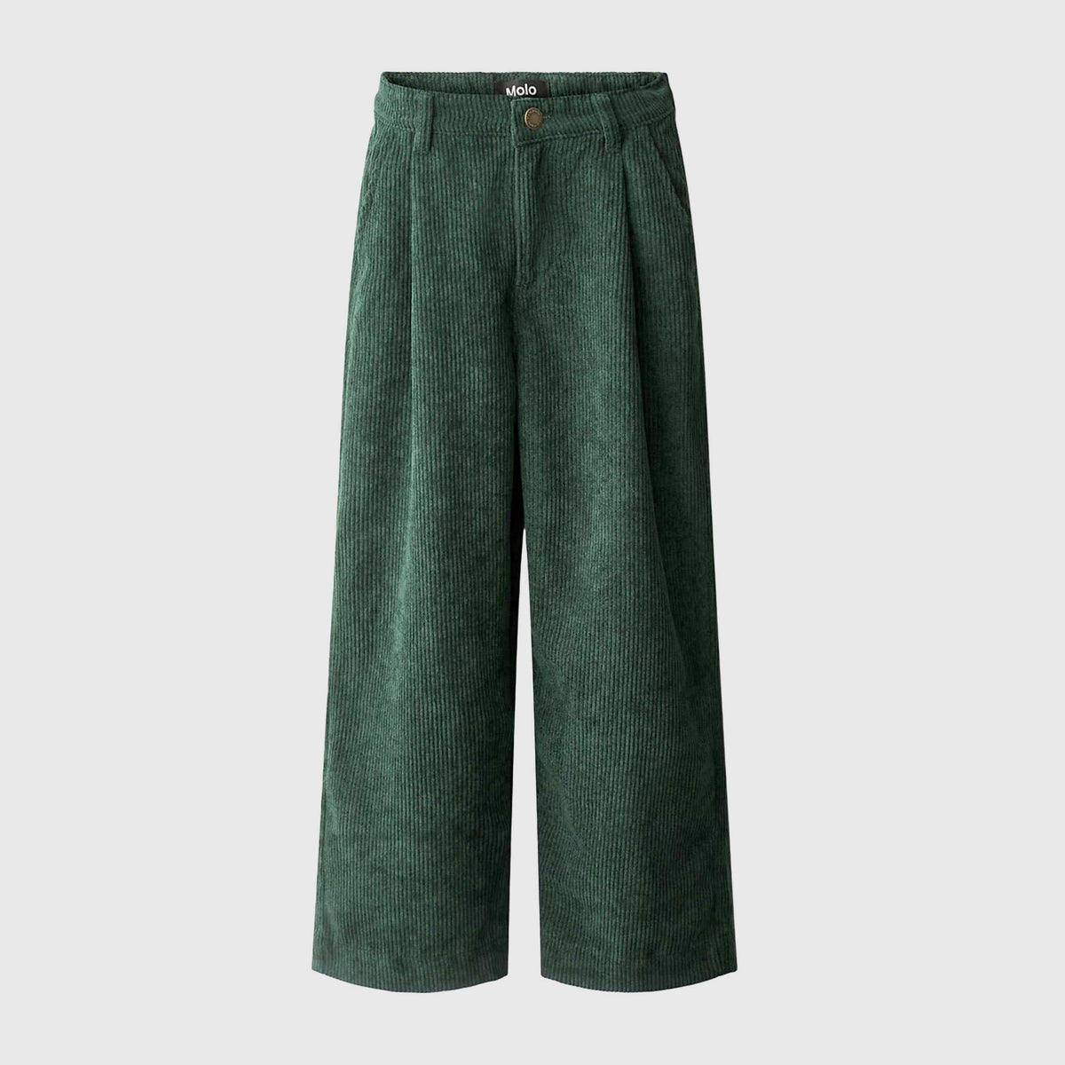 Alaine Green Ribbed Velvet Trousers for Boys by MOLO