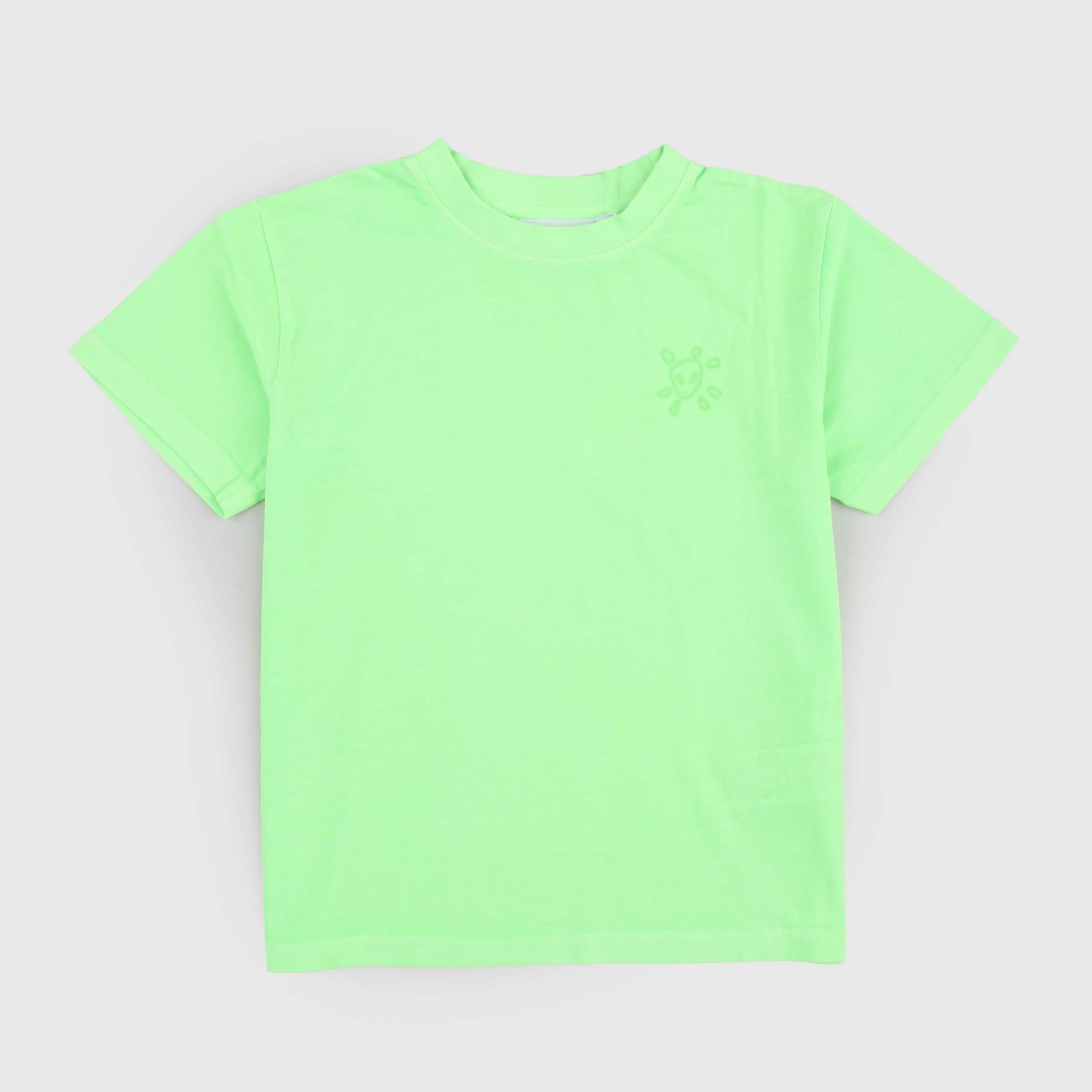 T-shirt Verde Fluo a Coste Firmata MOLO