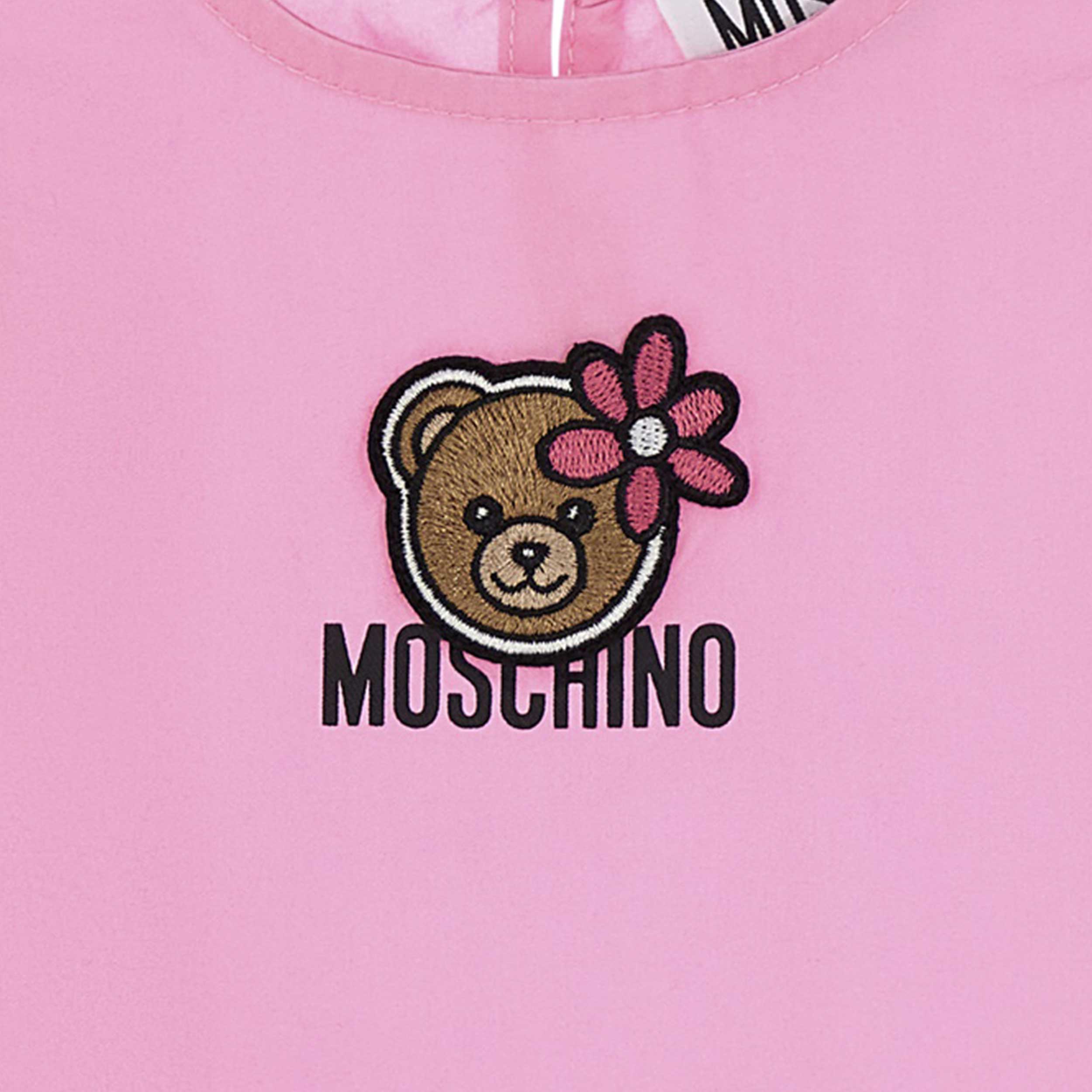 Abito Rosa Smanicato con Teddy By MOSCHINO