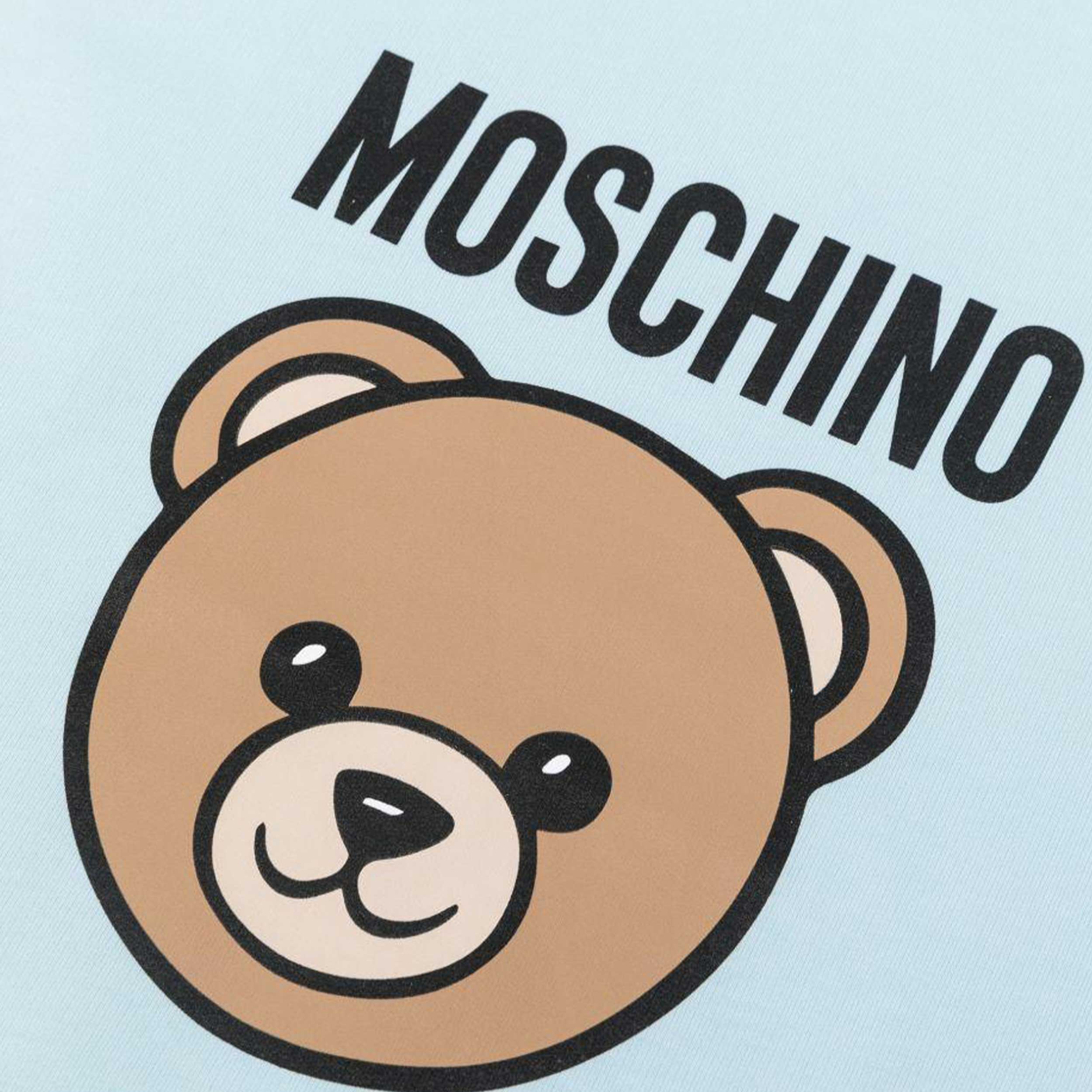 MOSCHINO Baby Blanket in Light Blue