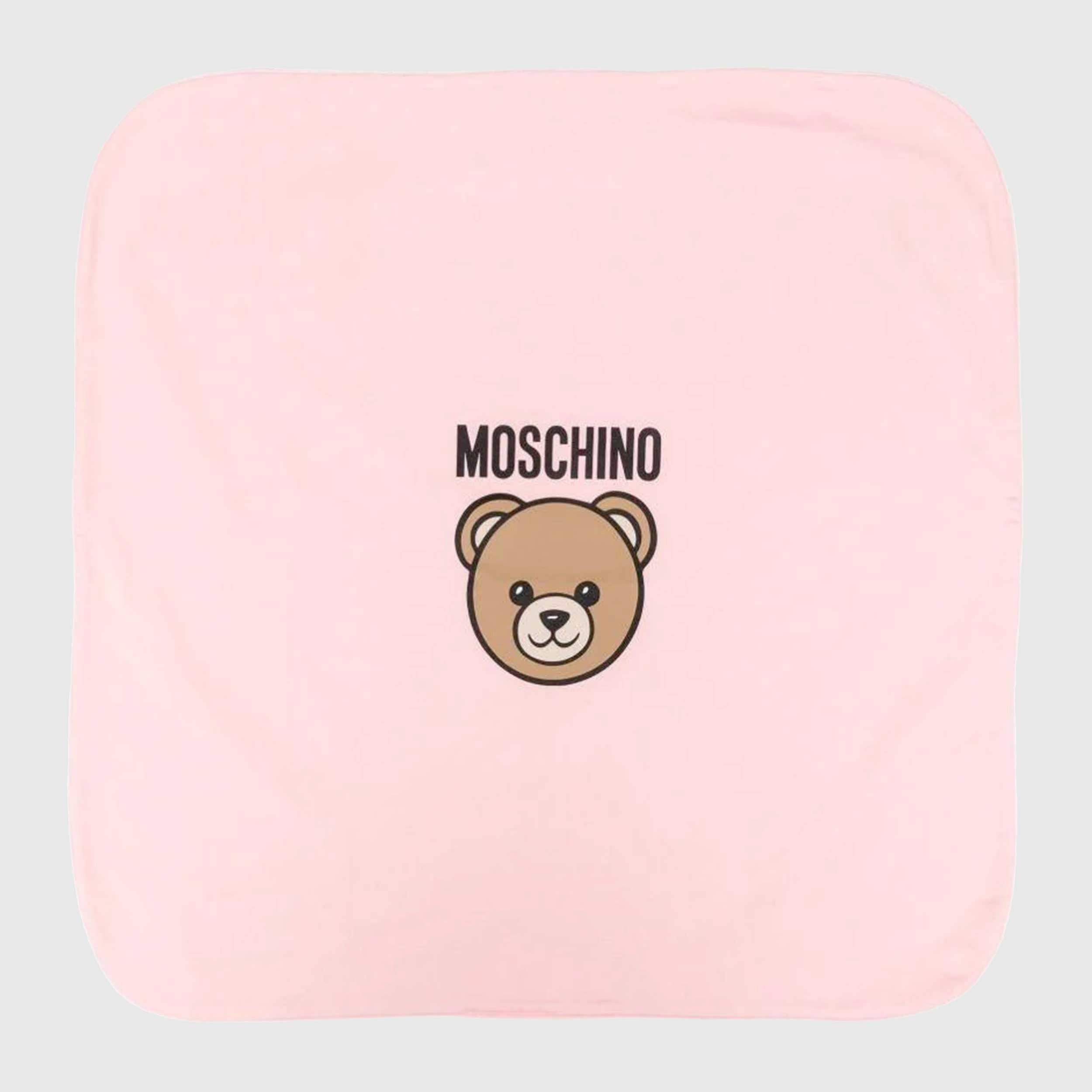 Copertina Rosa per Neonati Firmata MOSCHINO