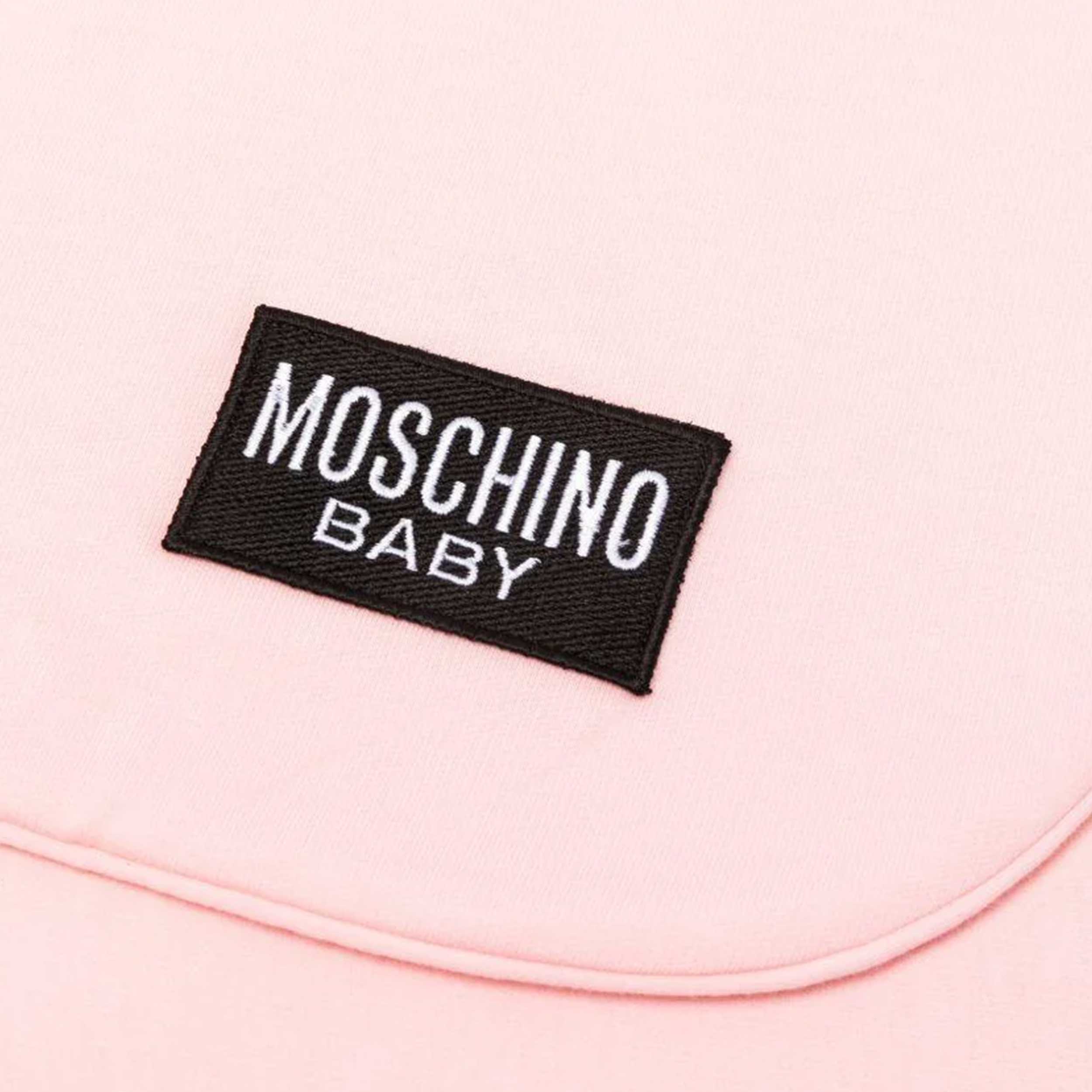 Copertina Rosa per Neonati Firmata MOSCHINO