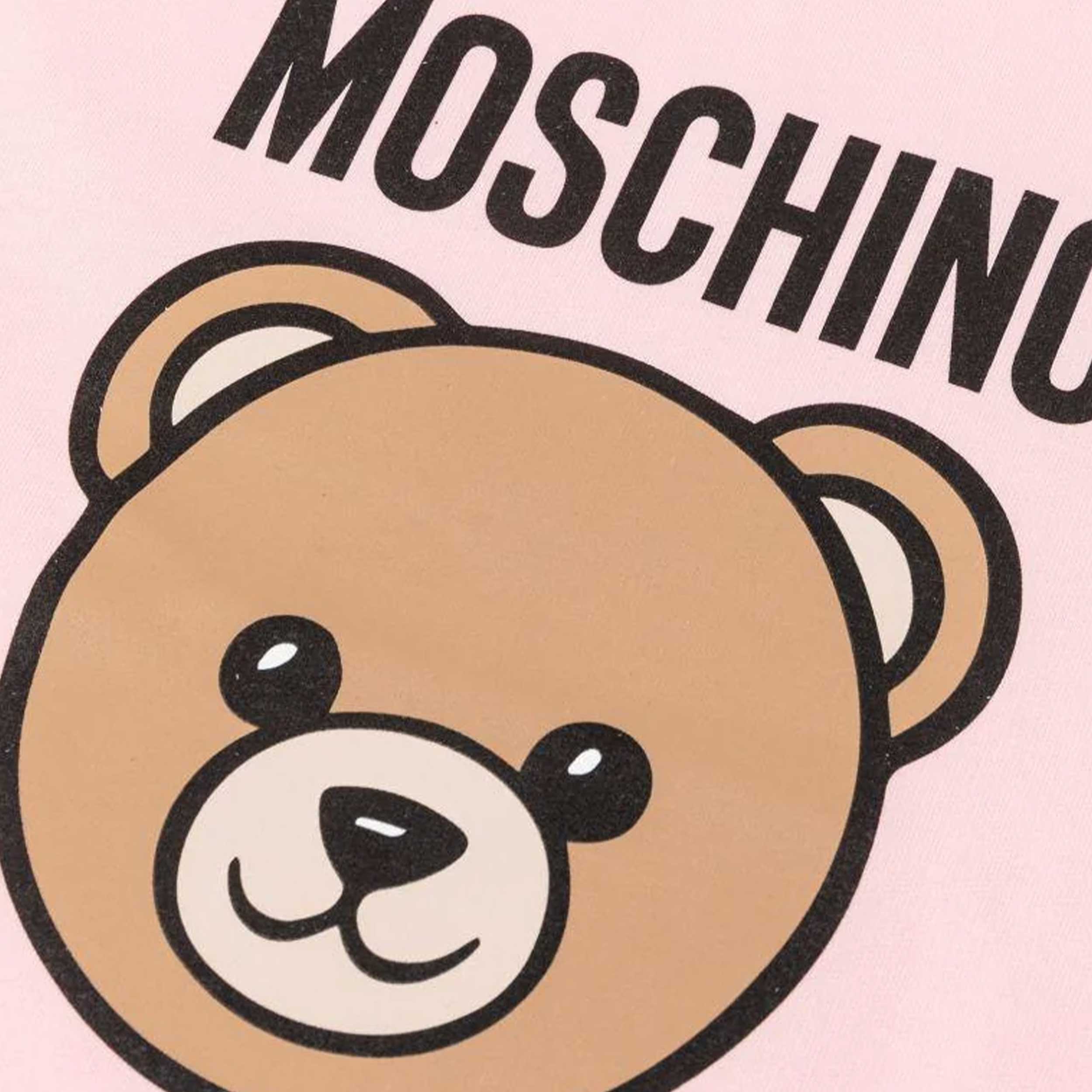 Copertina Rosa per Neonati Firmata MOSCHINO